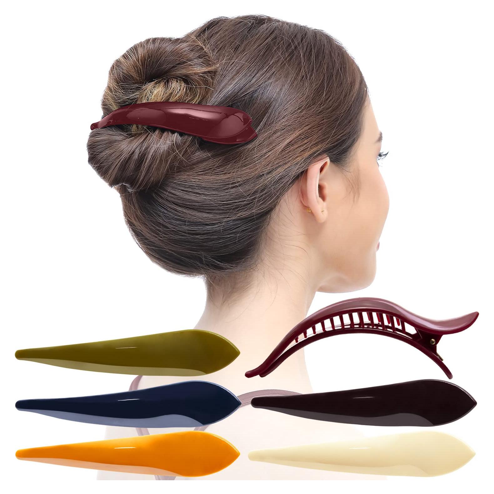Clip para Cabello RC ROCHE ORNAMENT 6 Pcs Multicolor Grande