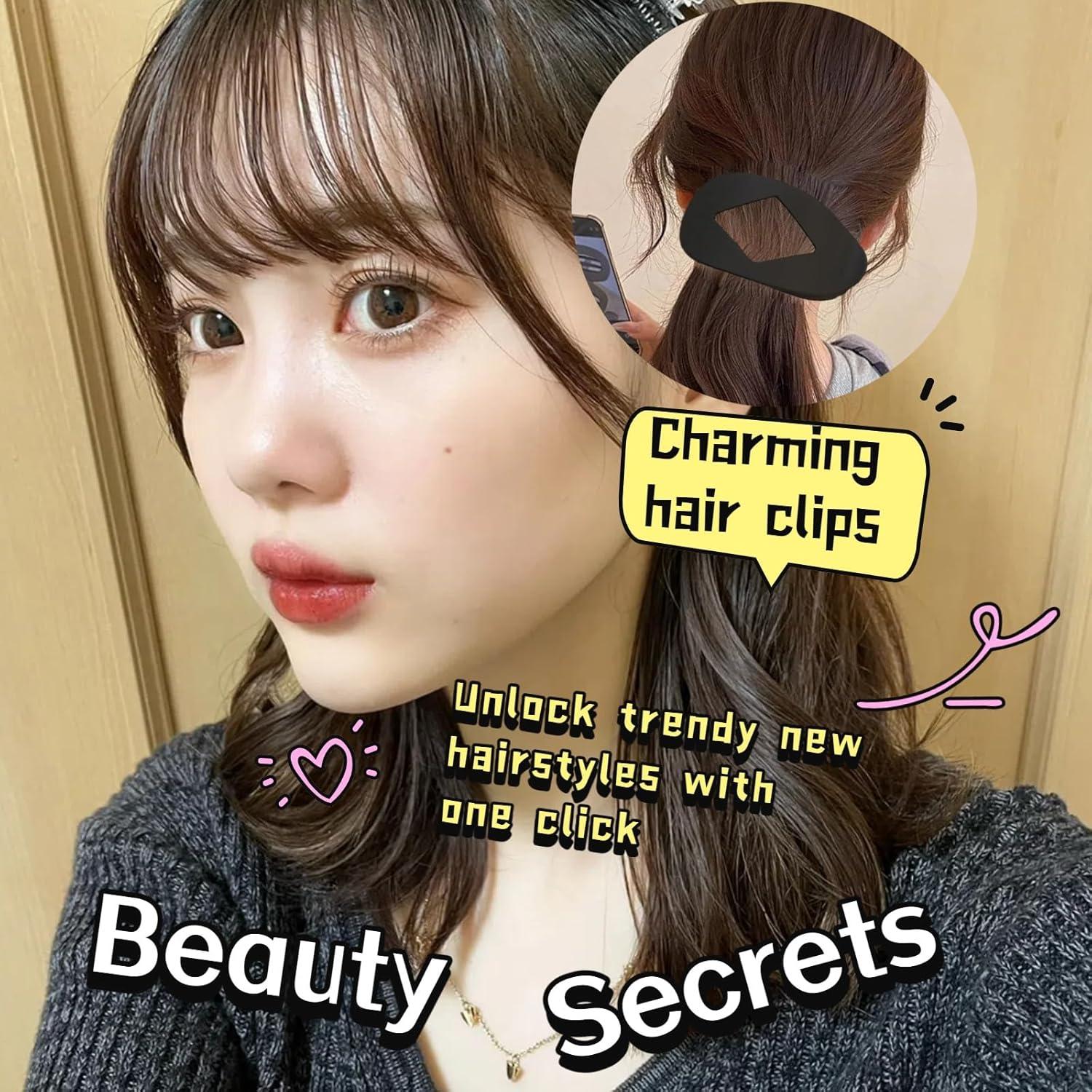 Clips de Pelo Duckbill Ralpuco - 4/6 Pzs, 6x10 cm, Elegantes