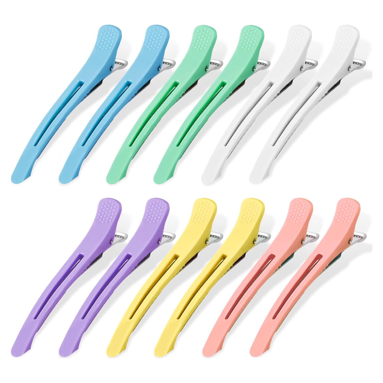 12 Clips para el Cabello ZCZHI con Banda de Silicona - Sin Marcas