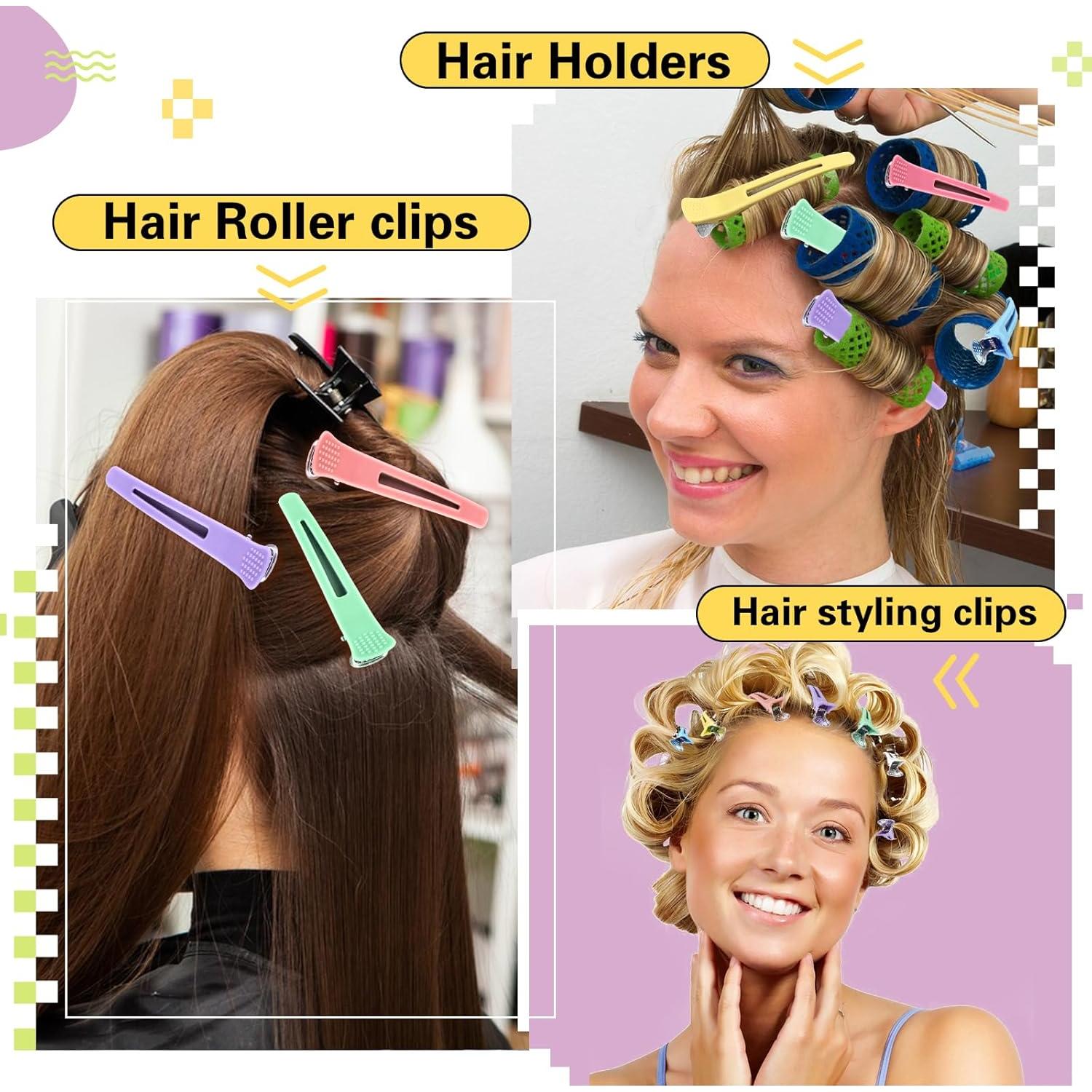 12 Clips para el Cabello ZCZHI con Banda de Silicona - Sin Marcas