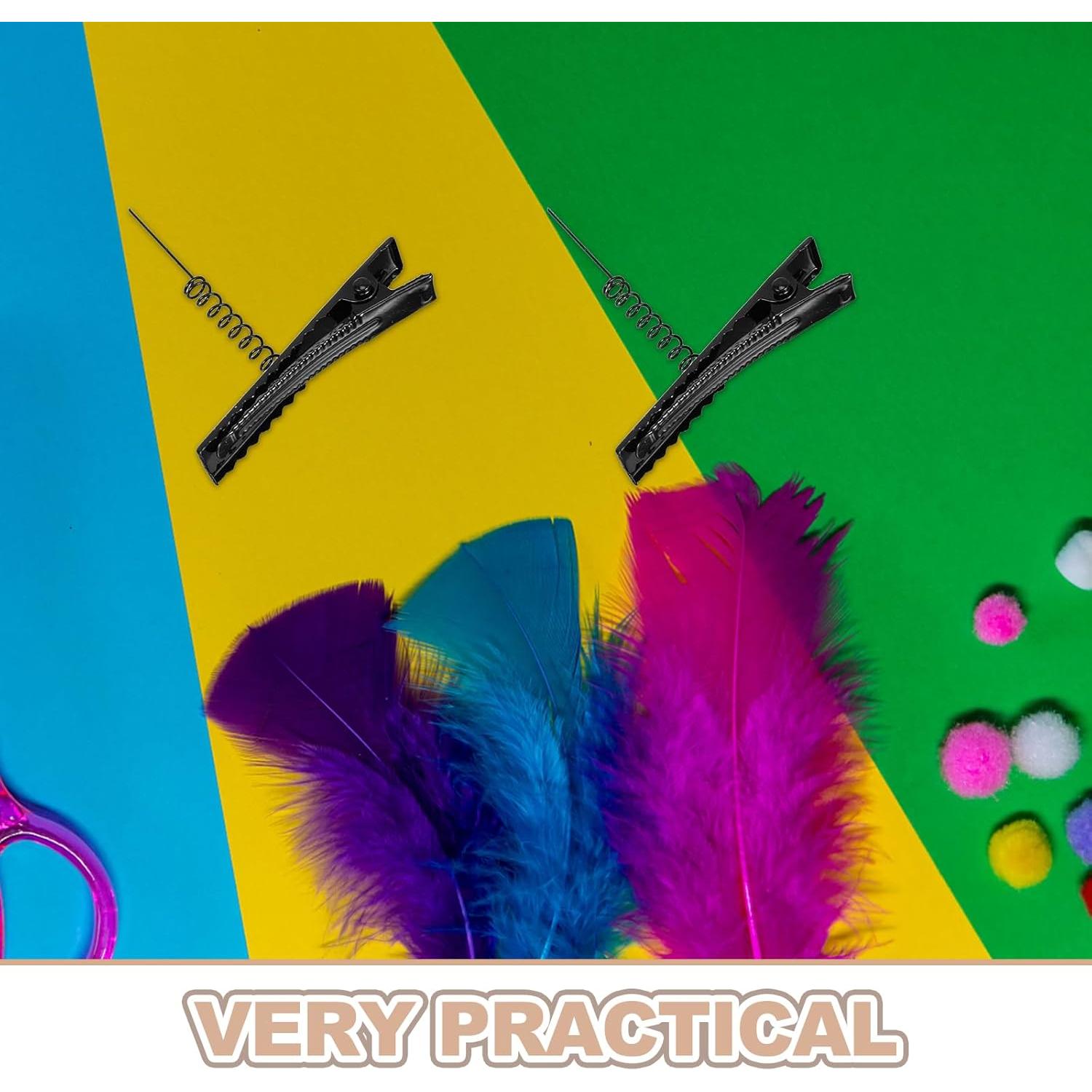 100 Clips de Pelo de Metal Abaodam 4cm para DIY y Estilo