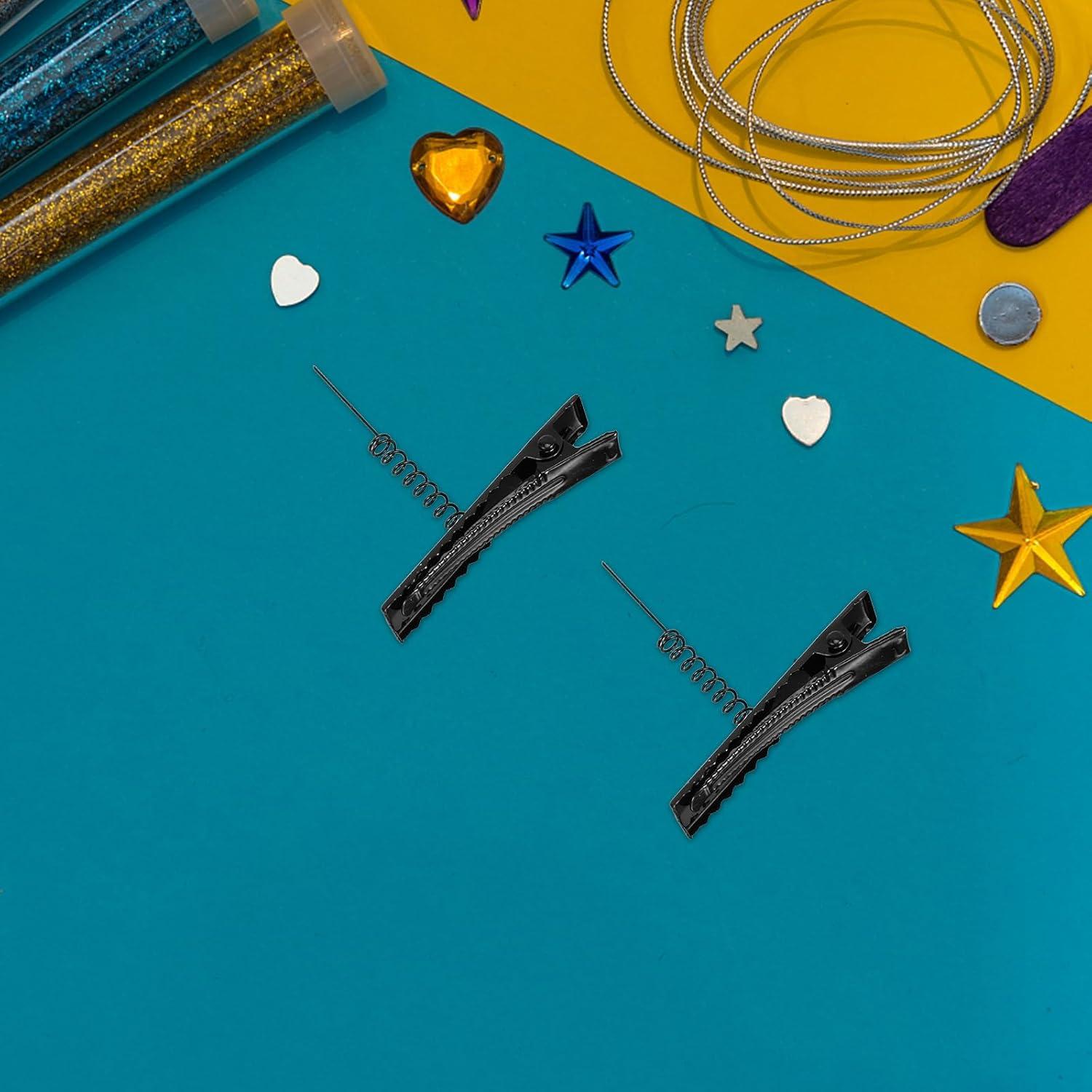 100 Clips de Pelo de Metal Abaodam 4cm para DIY y Estilo