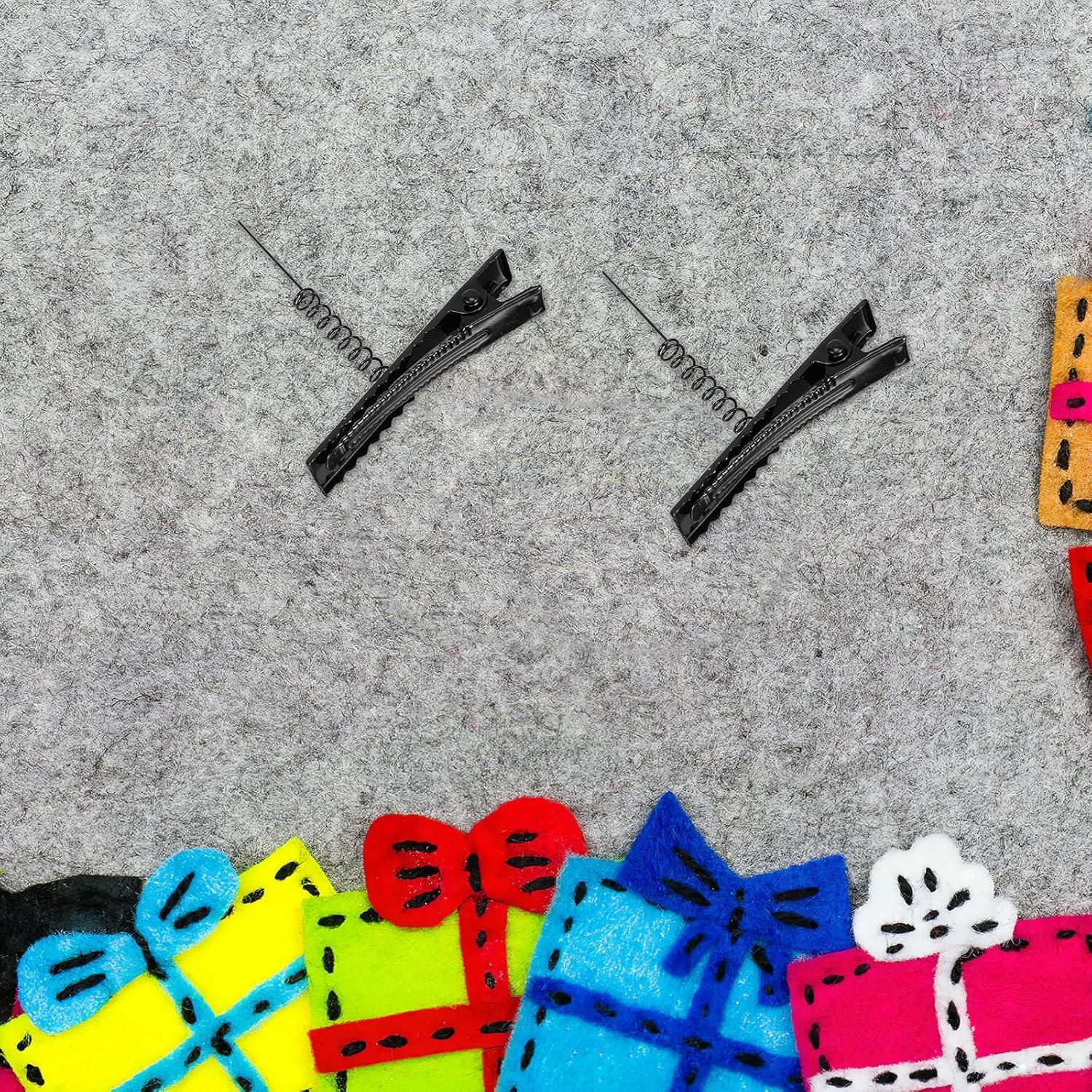 100 Clips de Pelo de Metal Abaodam 4cm para DIY y Estilo