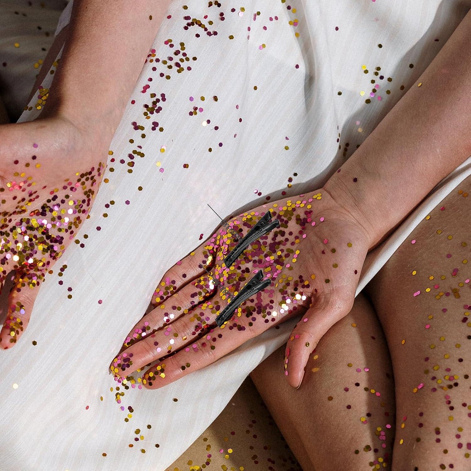 100 Clips de Pelo de Metal Abaodam 4cm para DIY y Estilo