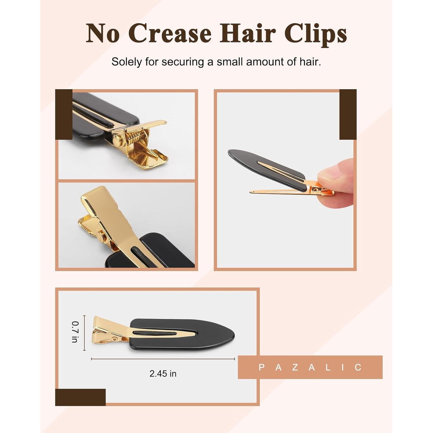 Pinzas de Maquillaje para Cabello PL - 8 Piezas Sin Marcas