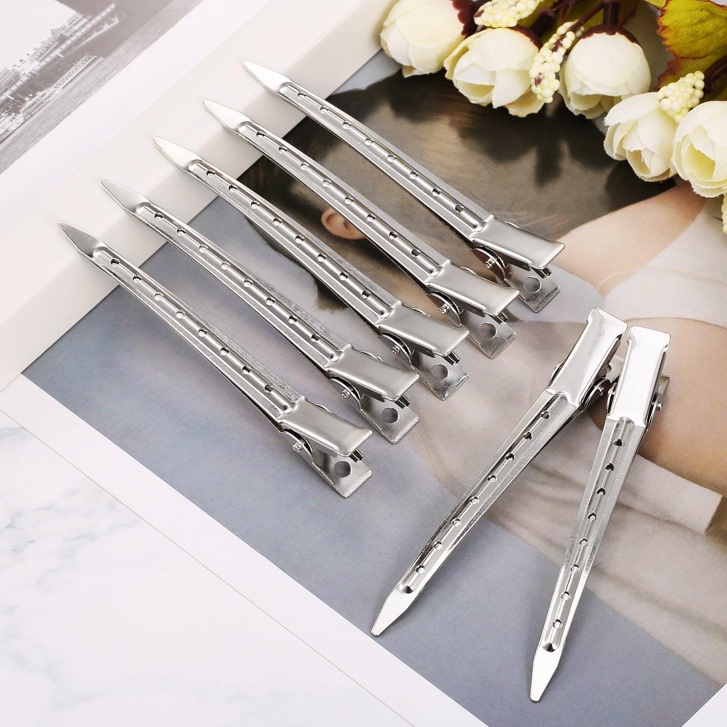 24 Clips de Metal en Forma de Pato Hicarer para Cabello