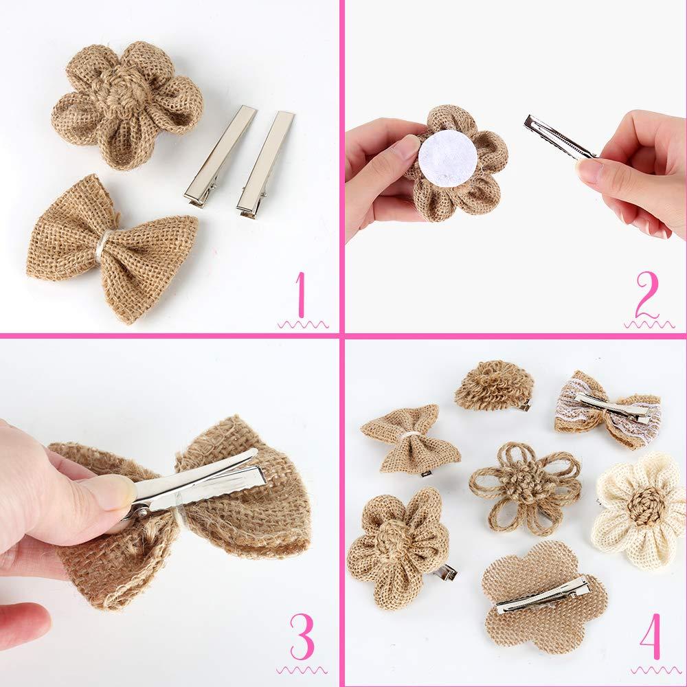 Clips de Pelo Cocodrilo YGDZ 120pcs 5.5cm Metal Plata