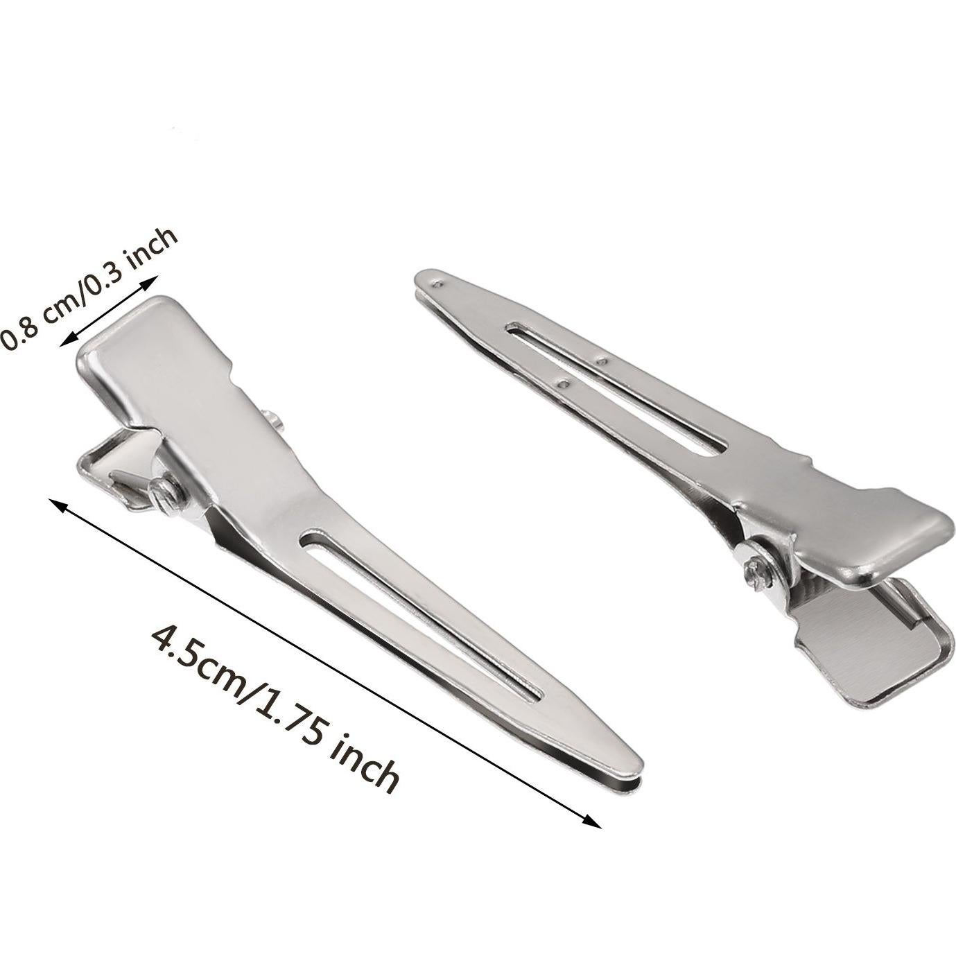 Clips para Cabello Hicarer de Un Solo Diente 4.5 cm - 50 Unidades