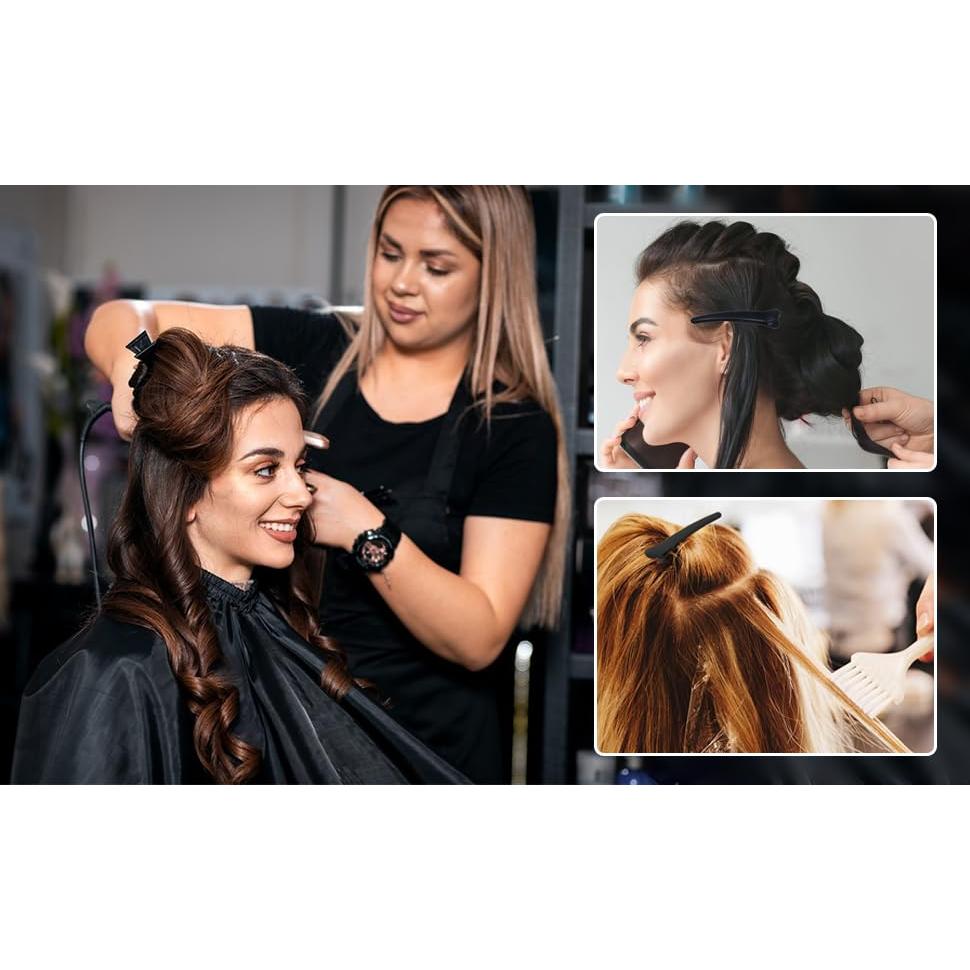 24 Clips de Cabello de Pato Negros Zhe Jiang para Estilizar