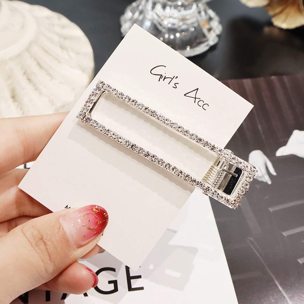 Paquete de 8 Clips para Cabello Messen con Rhinestones Brillantes