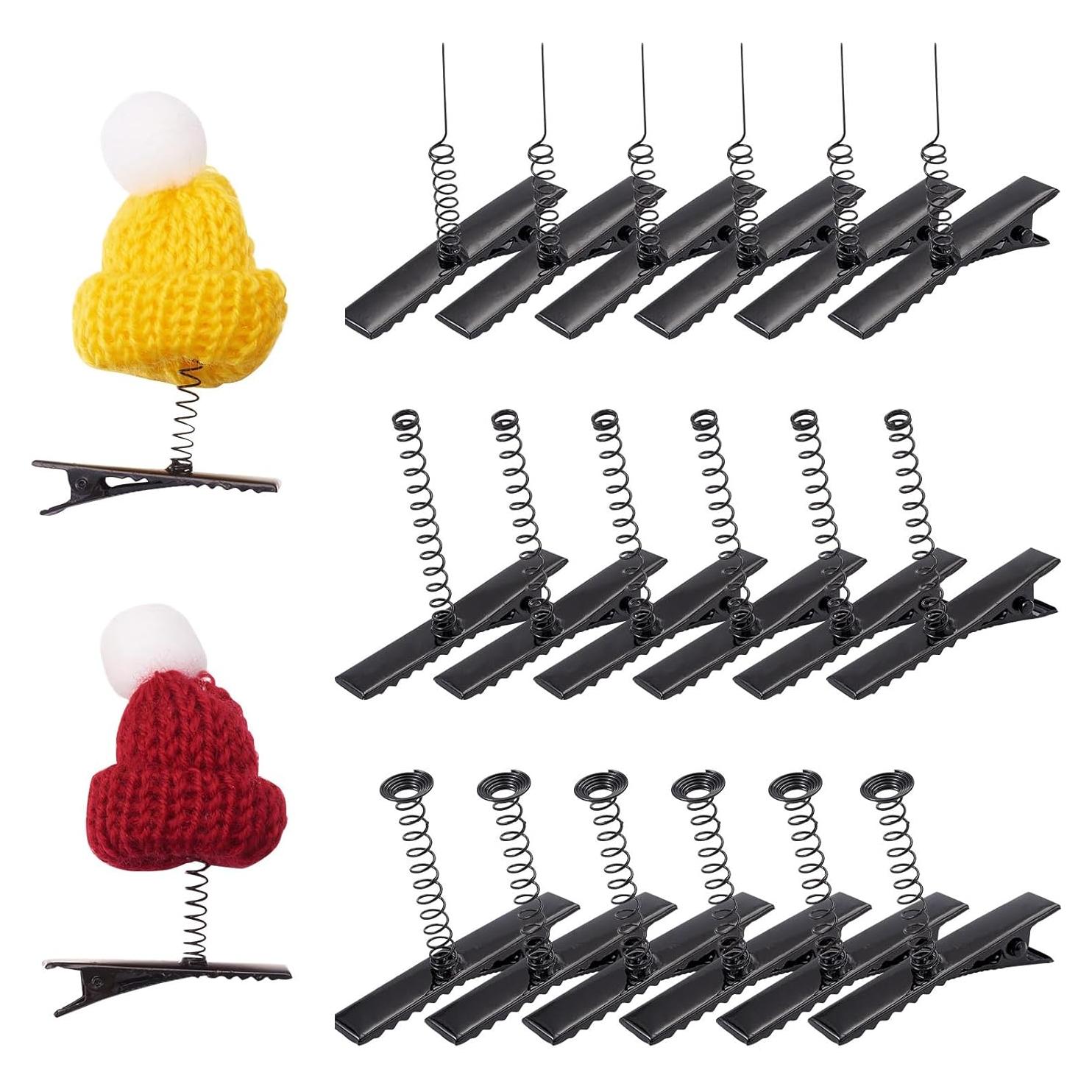 Clips de Pelo Alligator Beadthoven 30pcs Negros 4cm