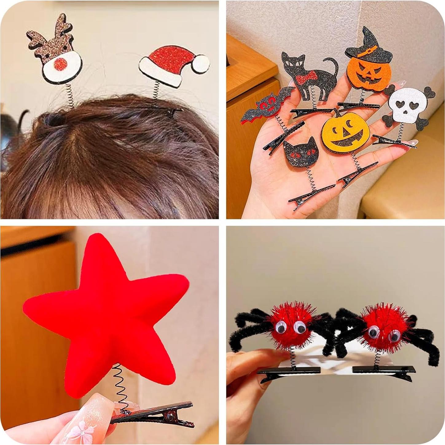 Clips de Pelo Alligator Beadthoven 30pcs Negros 4cm