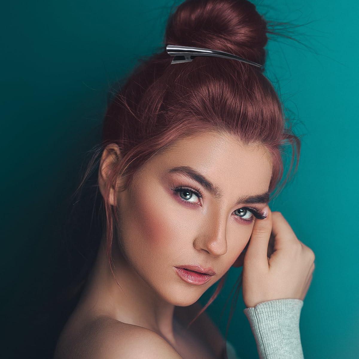 Clips de Pelo Antideslizantes Uonlytech - 3 Piezas Metal 13cm