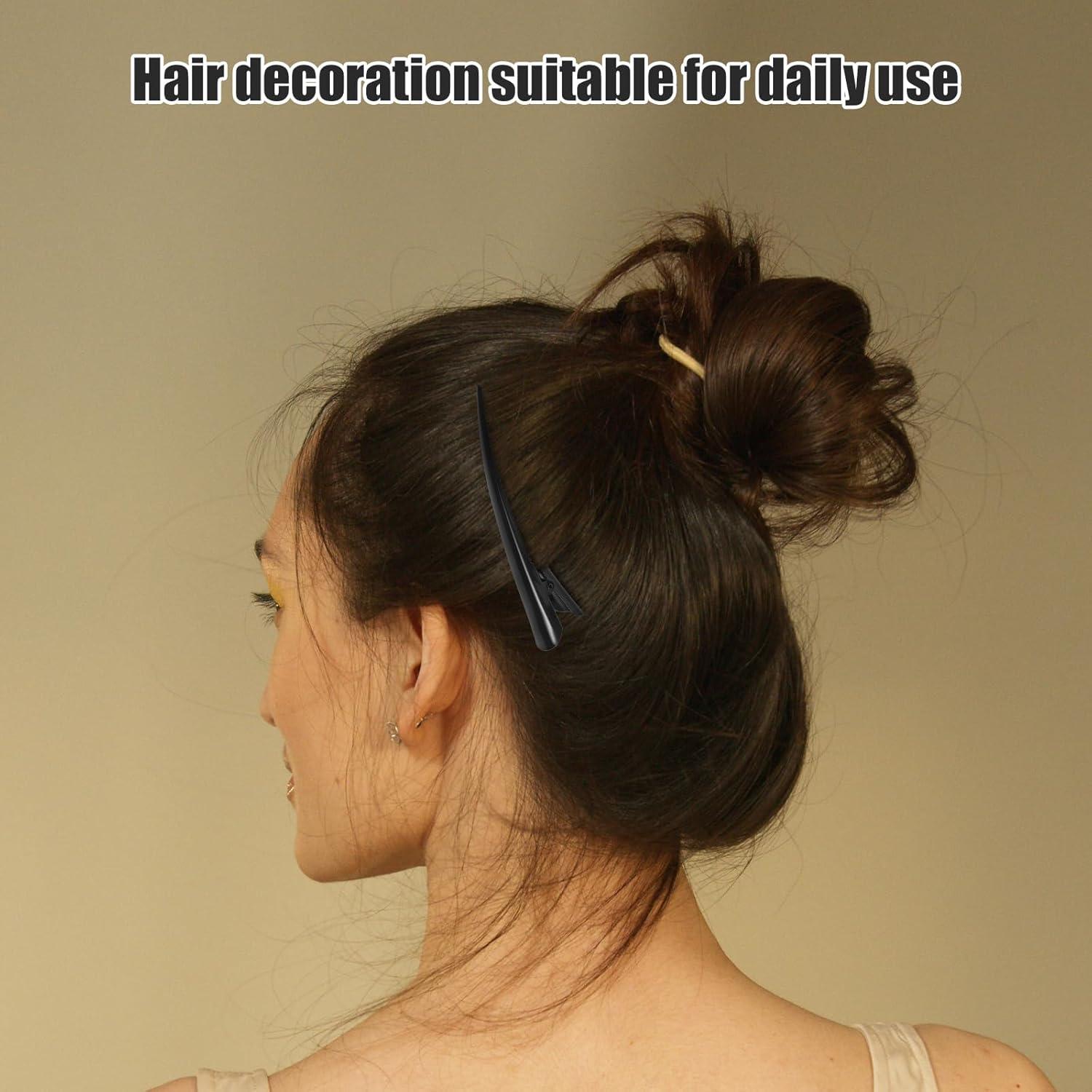 Clips de Pelo Antideslizantes Uonlytech - 3 Piezas Metal 13cm