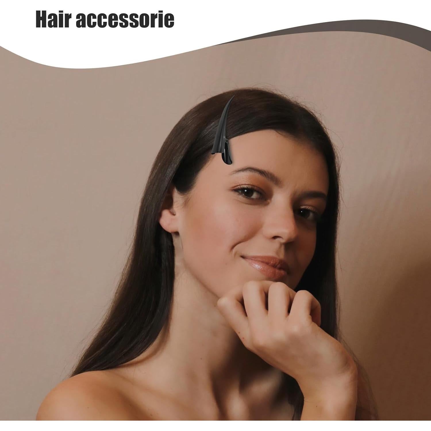 Clips de Pelo Antideslizantes Uonlytech - 3 Piezas Metal 13cm