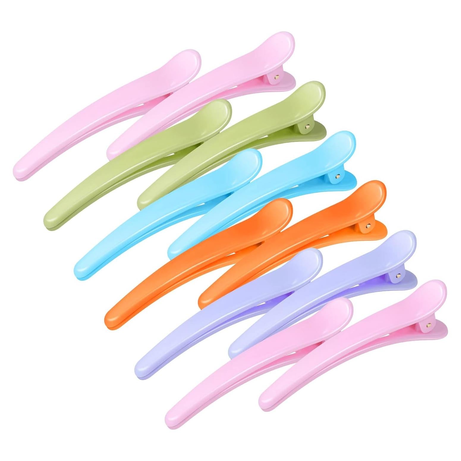 Pinzas para el cabello Sublaga 12 Pcs Diseño de Pato 8.9 cm