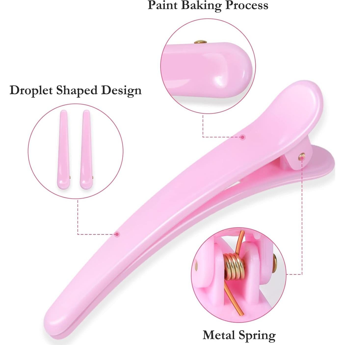 Pinzas para el cabello Sublaga 12 Pcs Diseño de Pato 8.9 cm