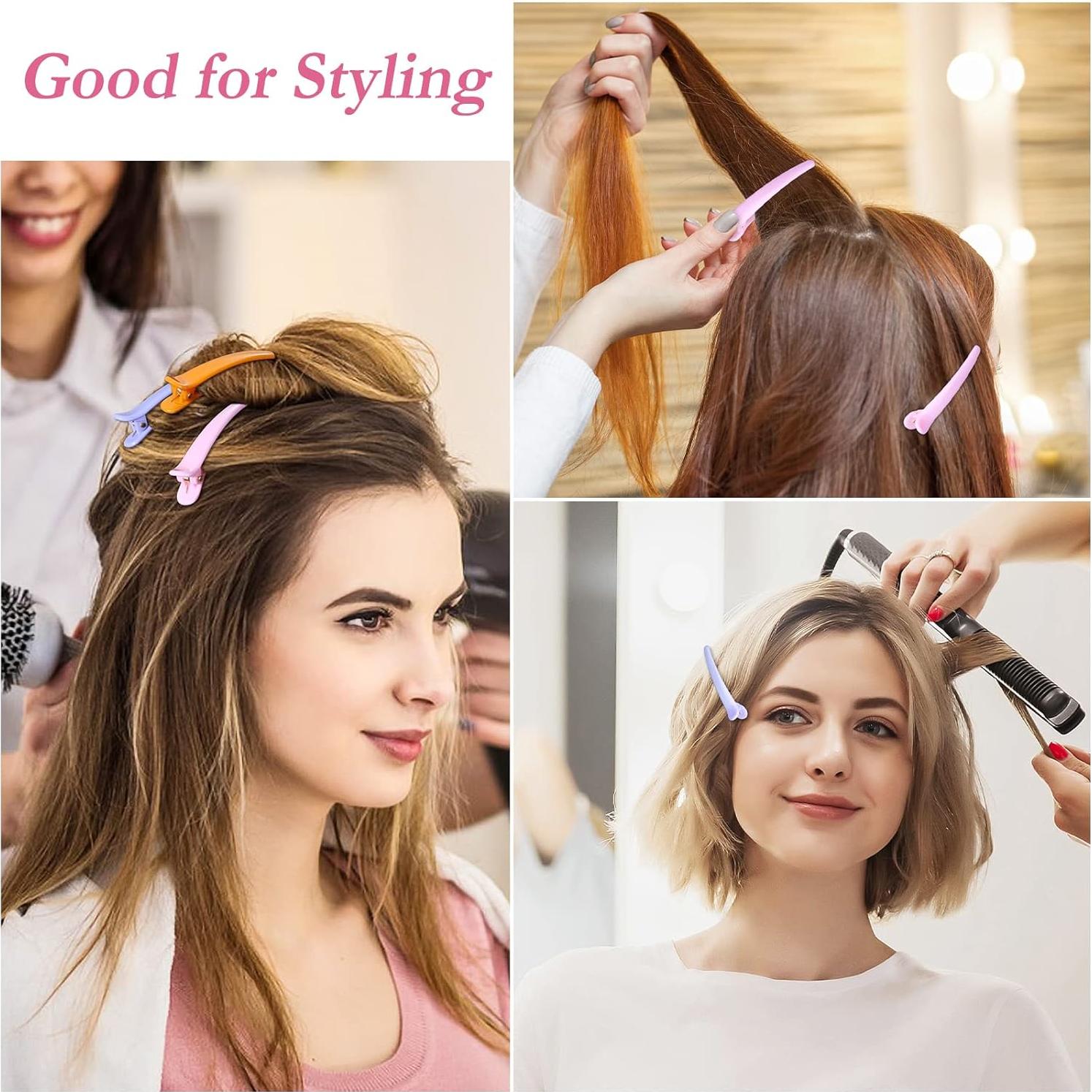 Pinzas para el cabello Sublaga 12 Pcs Diseño de Pato 8.9 cm