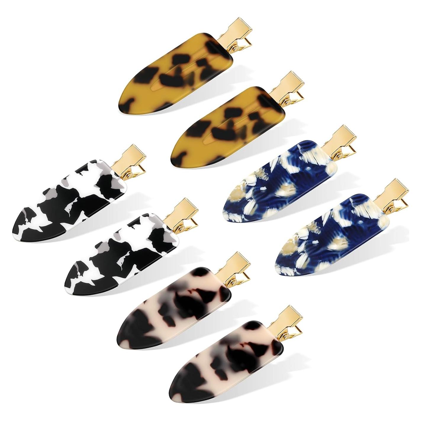 Clips de Cabello Sin Marcas CWJCYTNSN - 8 Pcs Diseño Leopardo