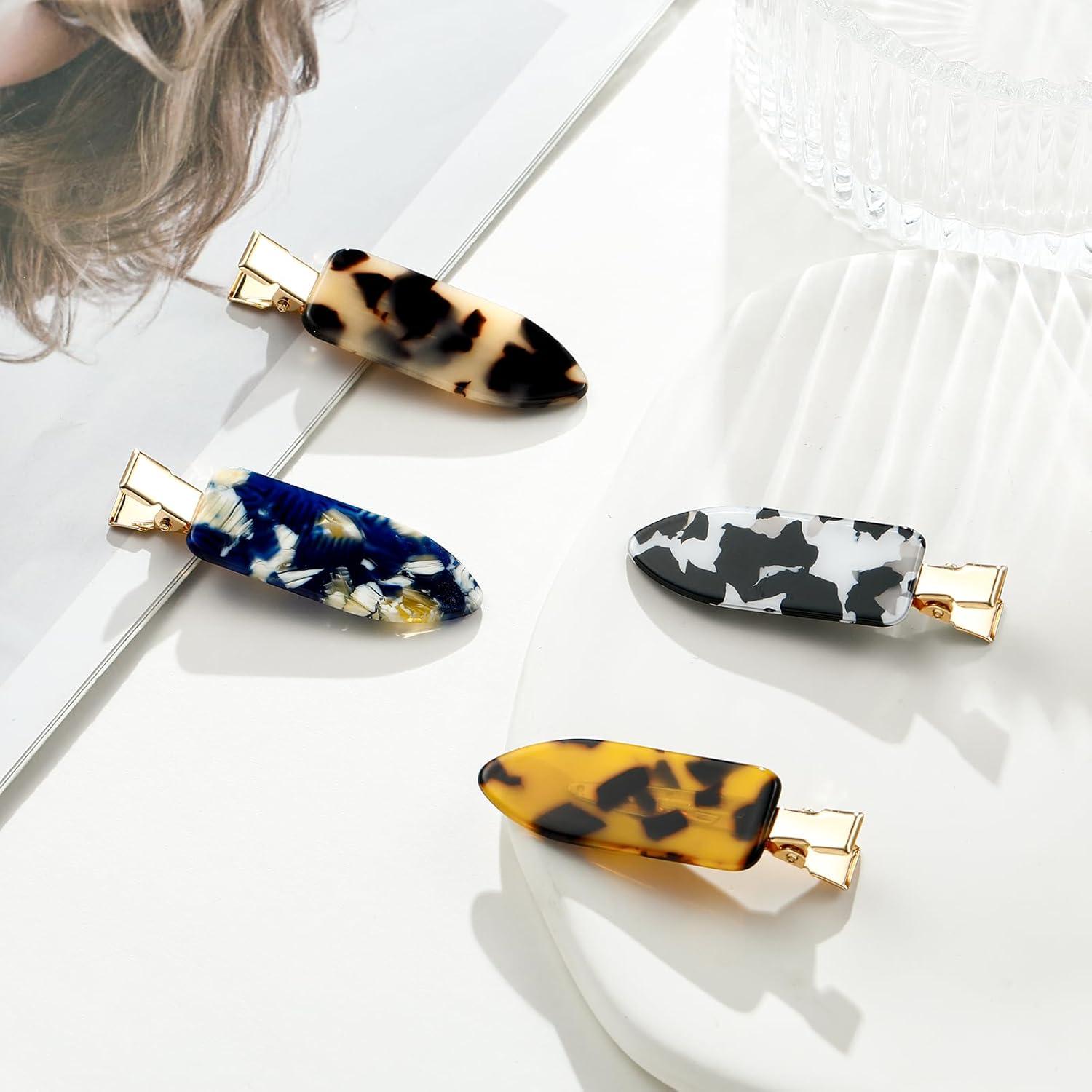 Clips de Cabello Sin Marcas CWJCYTNSN - 8 Pcs Diseño Leopardo