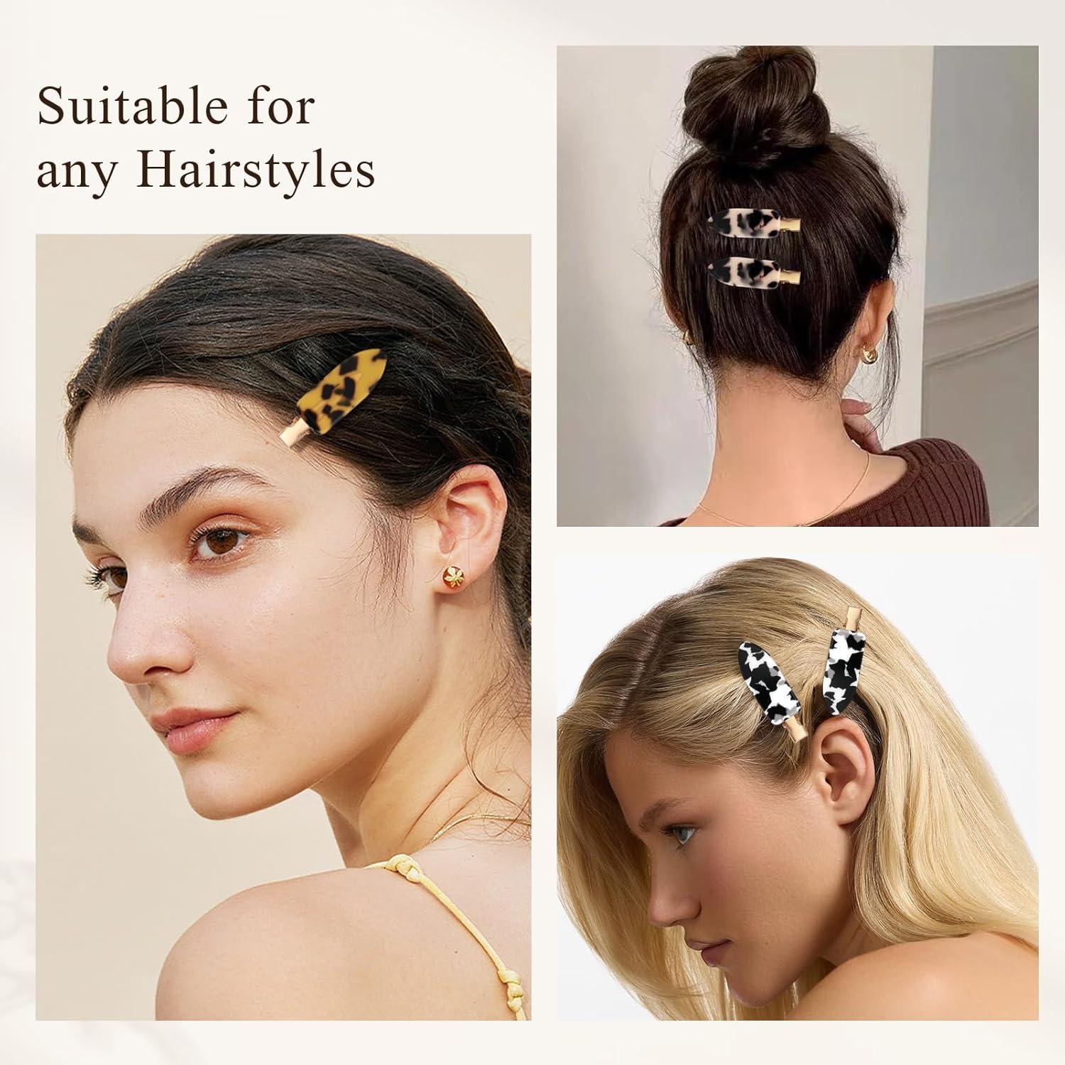 Clips de Cabello Sin Marcas CWJCYTNSN - 8 Pcs Diseño Leopardo