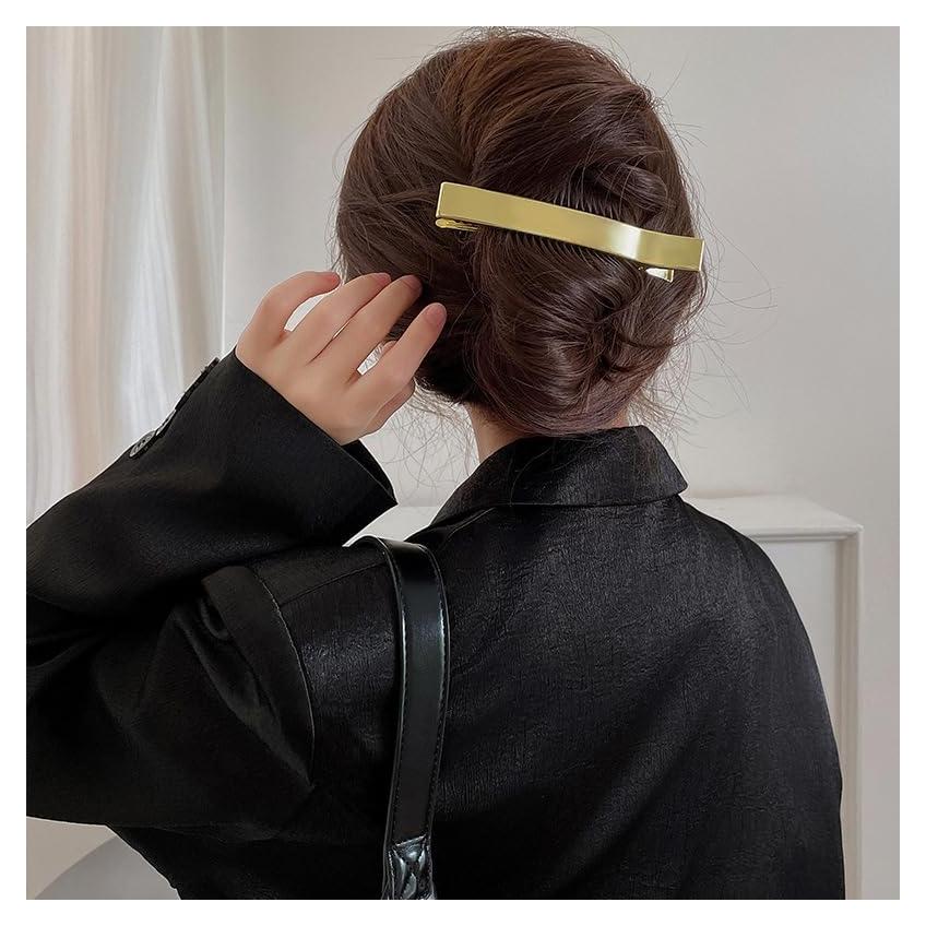 Pinza de Pelo Cocodrilo Dorada TUCEWP 12.2 cm Fuerte Sujeción