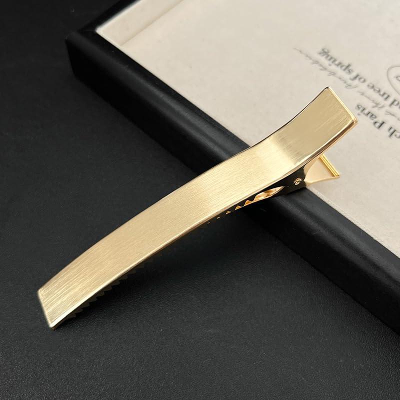 Pinza de Pelo Cocodrilo Dorada TUCEWP 12.2 cm Fuerte Sujeción