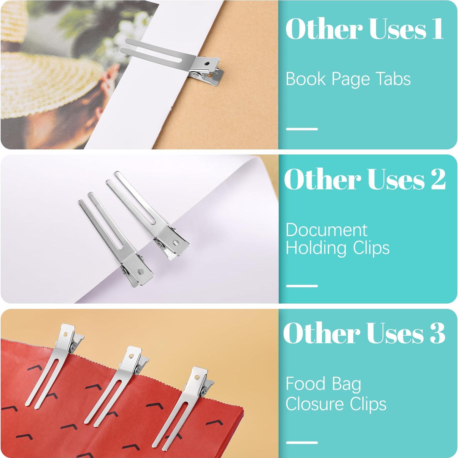 50 Clips de Cabello de Metal IKOCO + 3 Peines de Estilo