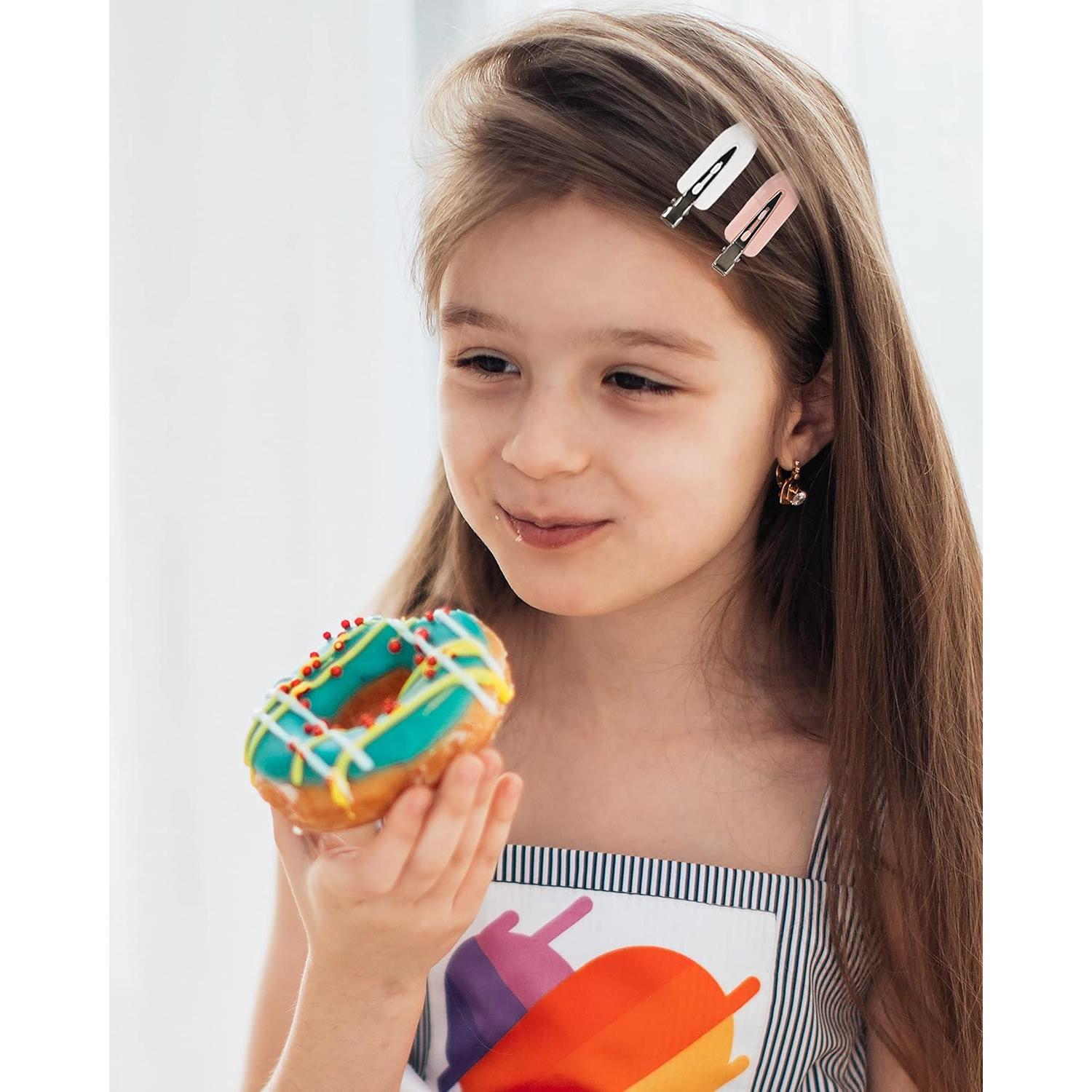 Pinzas para el cabello DF, 60 piezas 5.8cm, 6 colores