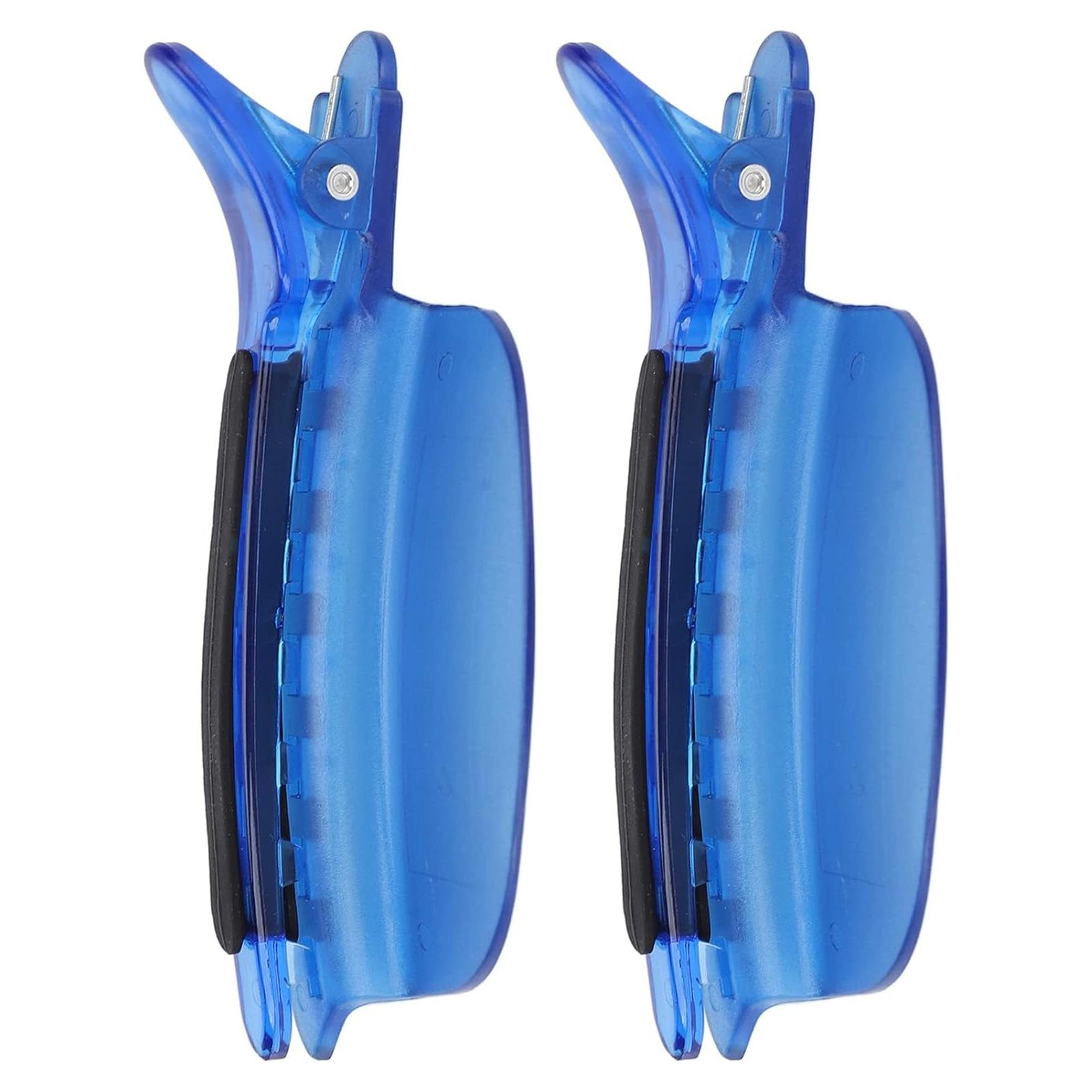 Clip de Sección para Cabello Azul 2PCS - Aislamiento Térmico 7 Dientes