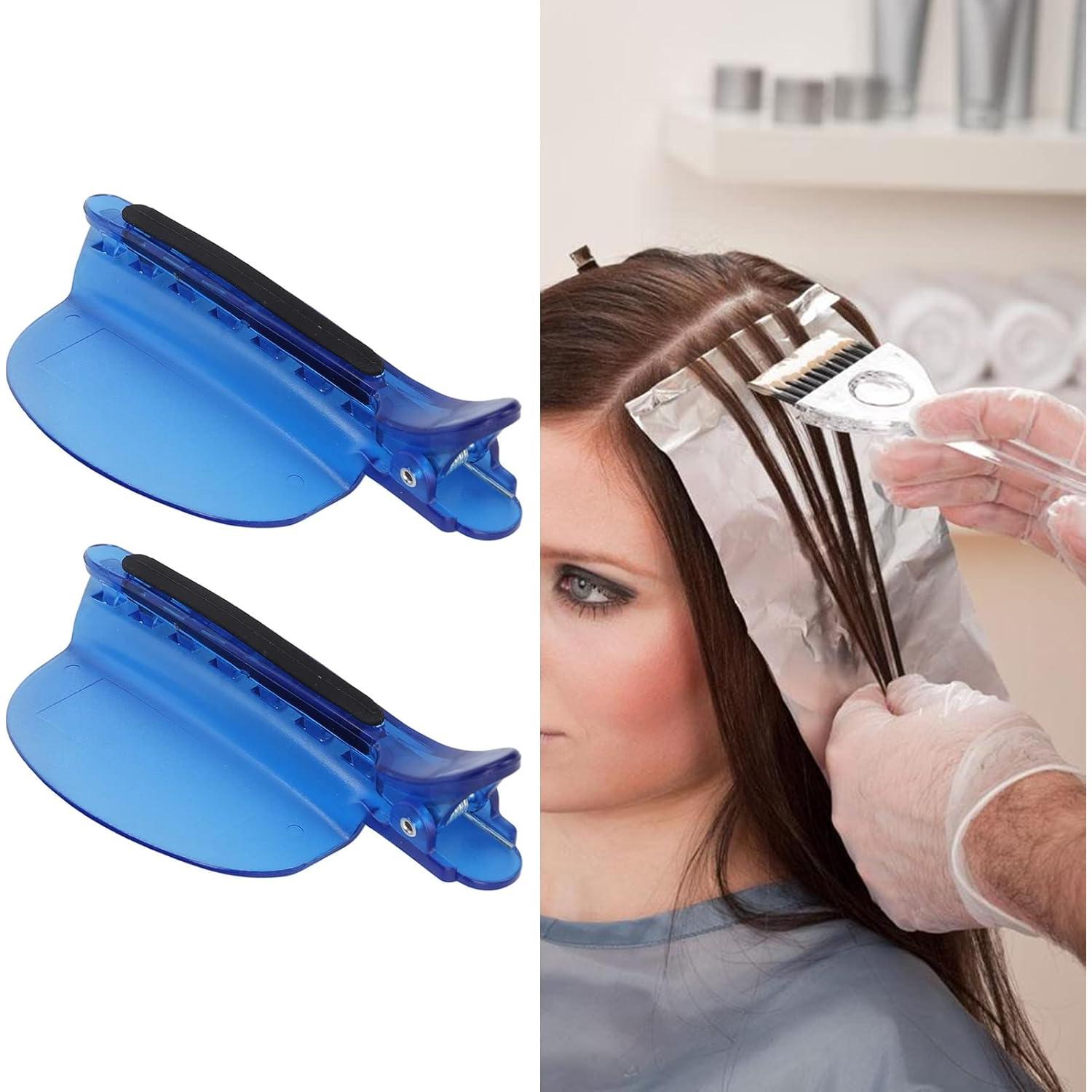 Clip de Sección para Cabello Azul 2PCS - Aislamiento Térmico 7 Dientes