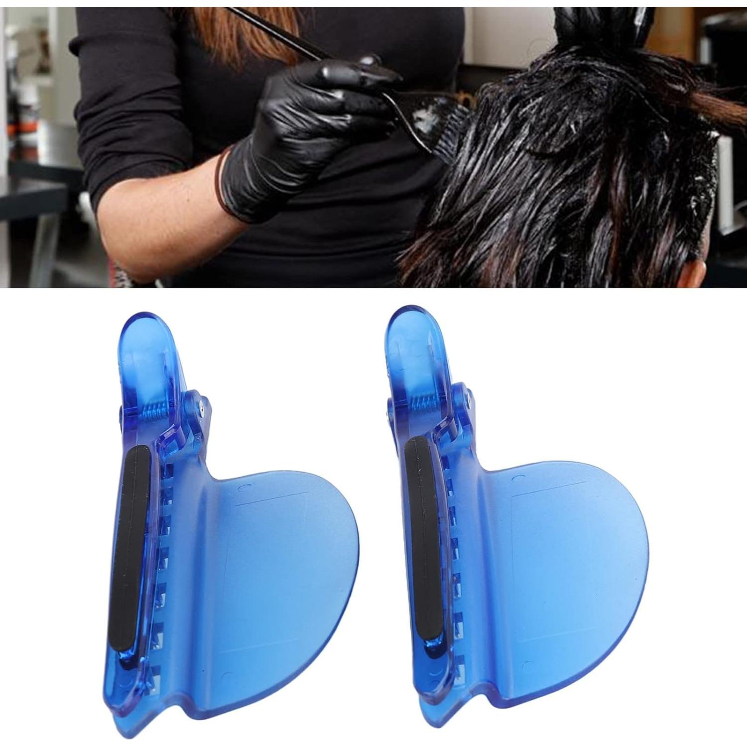 Clip de Sección para Cabello Azul 2PCS - Aislamiento Térmico 7 Dientes