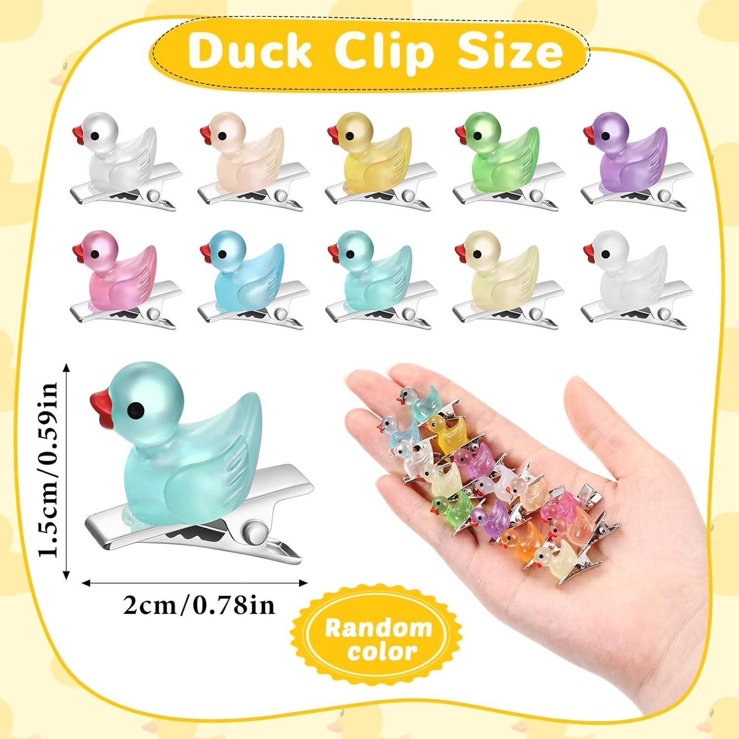 30 Clips para el Cabello de Pato Brillantes Luinabio