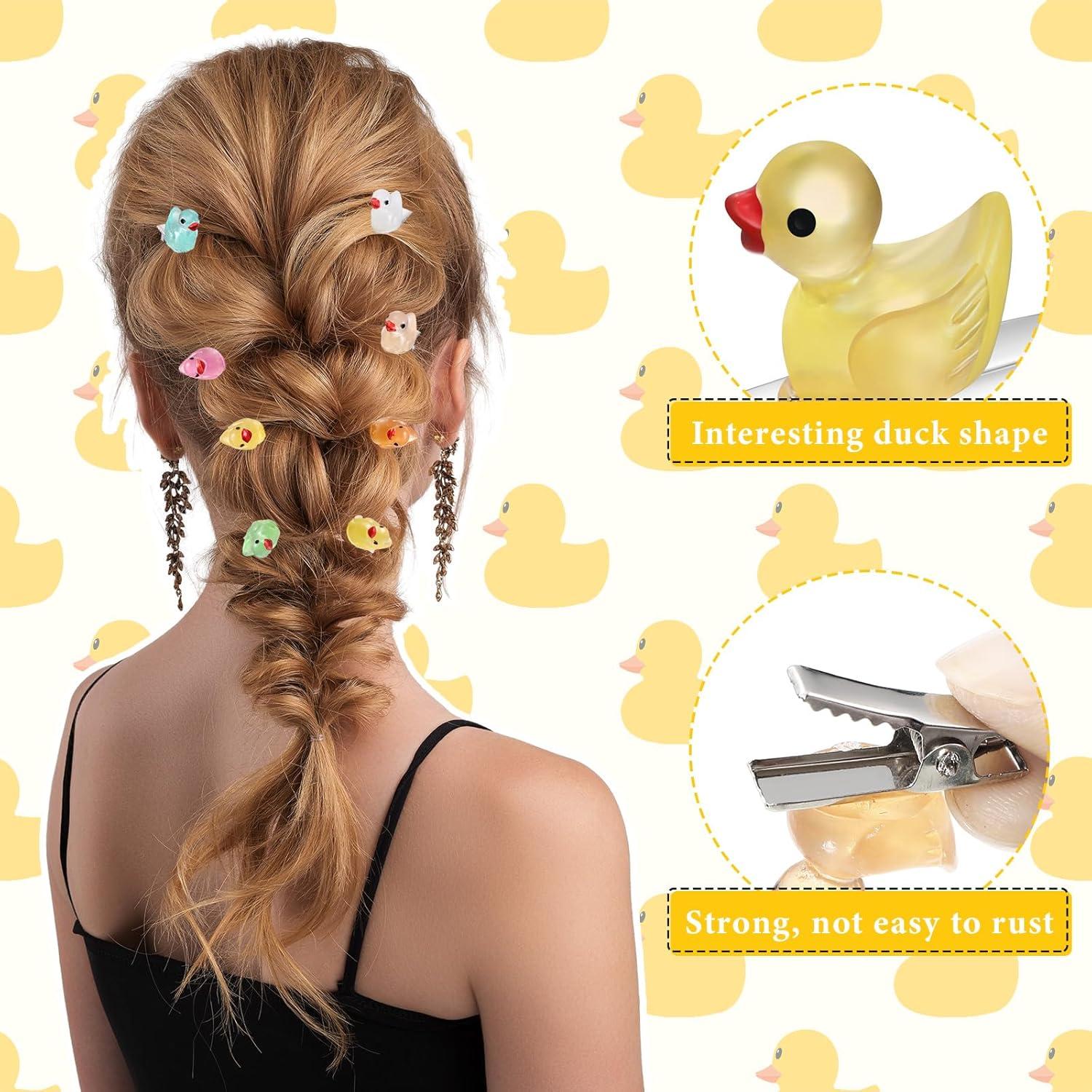 30 Clips para el Cabello de Pato Brillantes Luinabio