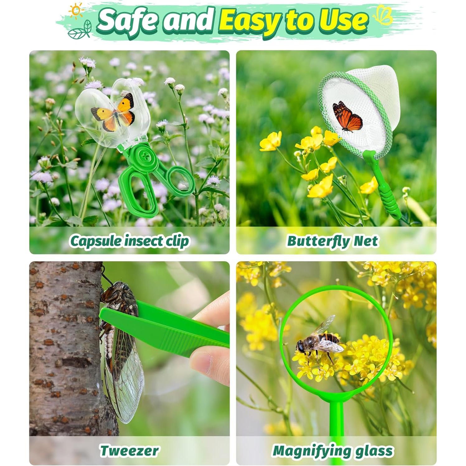 Kit de Captura de Insectos para Niños HAIMST 17 Piezas