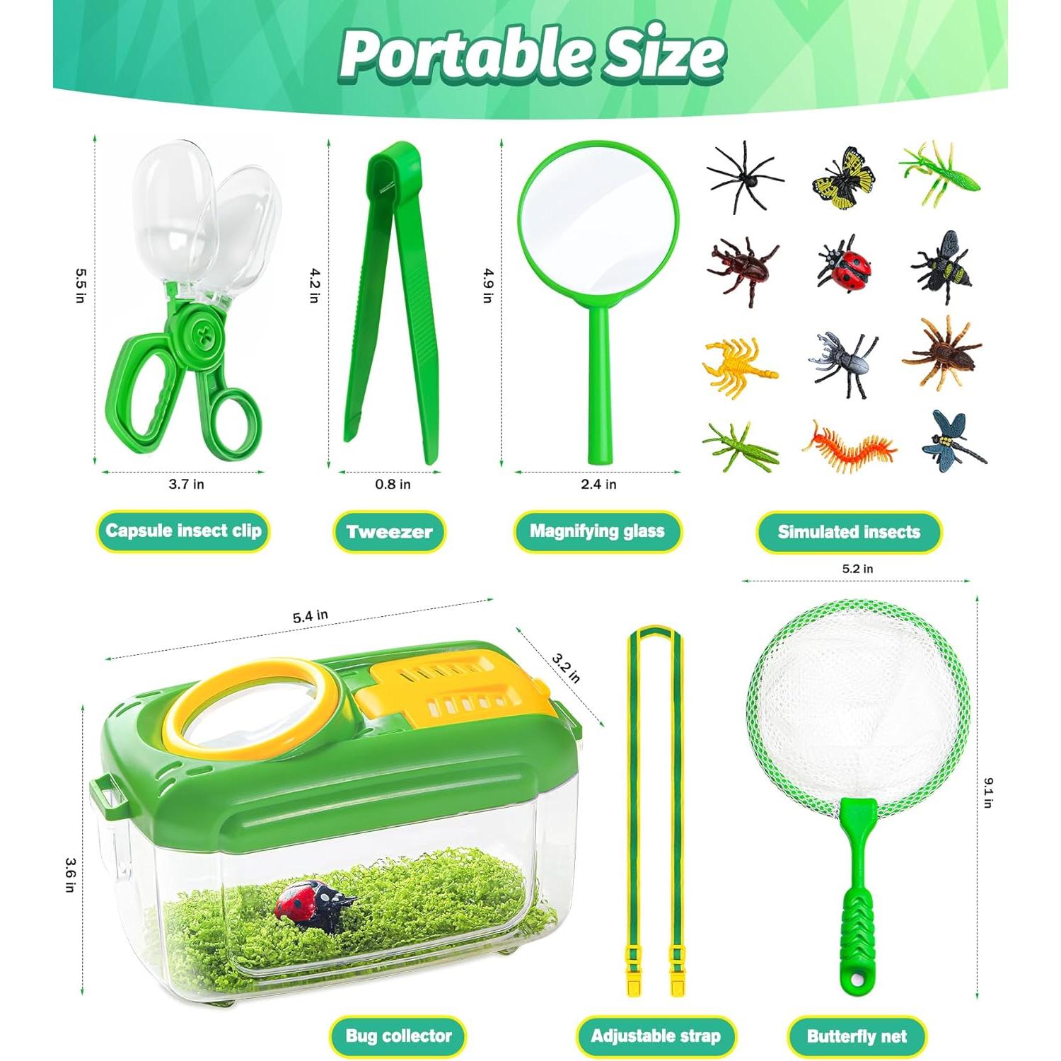 Kit de Captura de Insectos para Niños HAIMST 17 Piezas