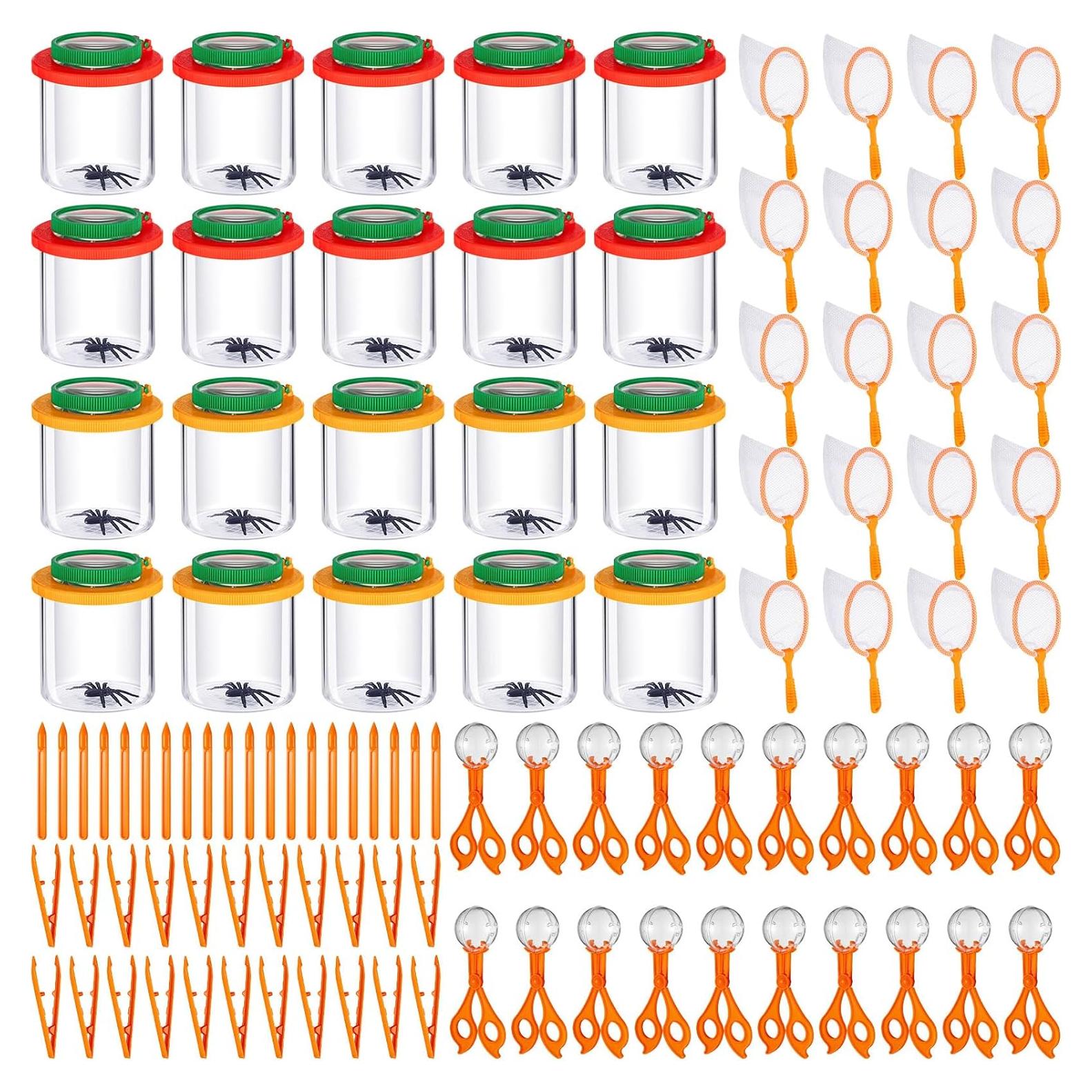 Kit de Insectos Libima 100 Pcs con Lupa y Redes para Niños