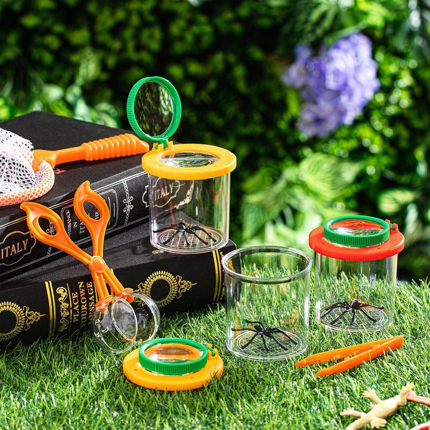 Kit de Insectos Libima 100 Pcs con Lupa y Redes para Niños