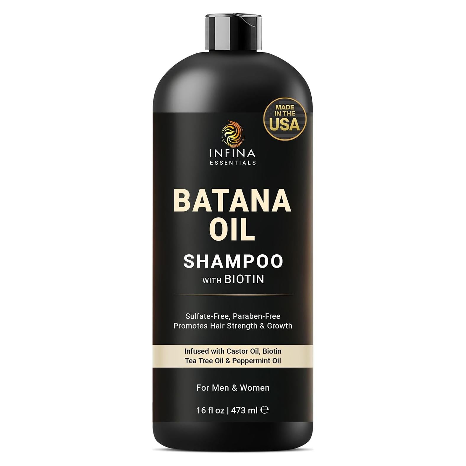 Champú de Aceite de Batana INFINA ESSENTIALS 473 ml - Crecimiento y Engrosamiento