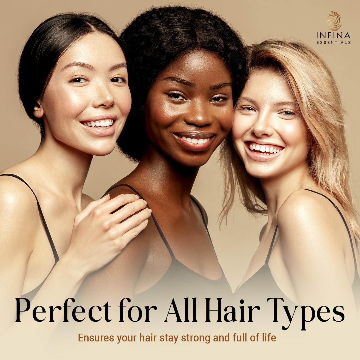 Champú de Aceite de Batana INFINA ESSENTIALS 473 ml - Crecimiento y Engrosamiento