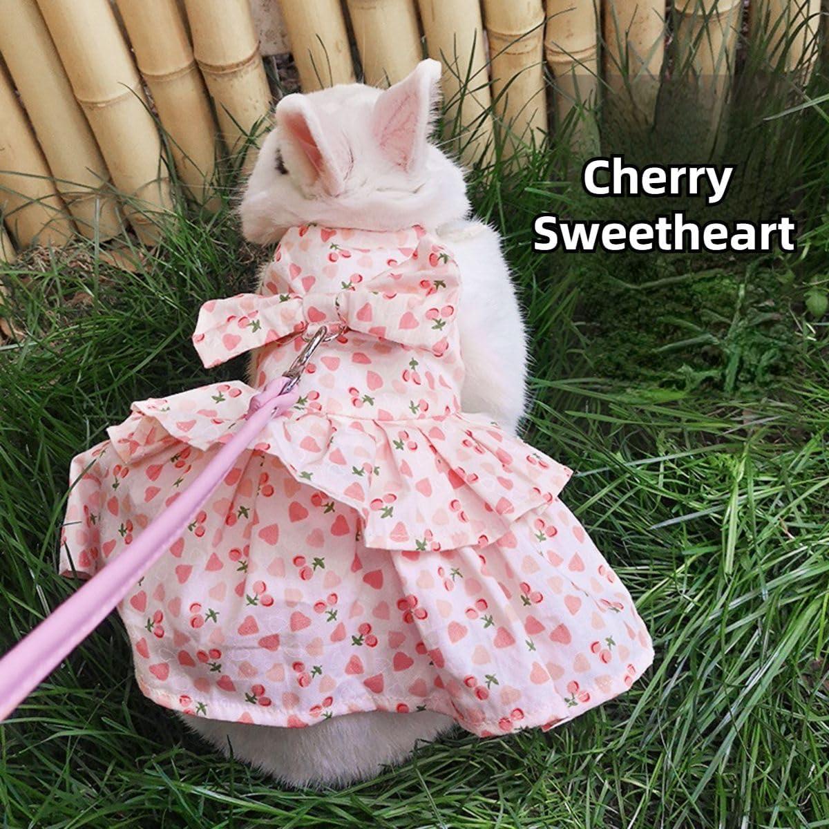 Conjunto Arnés y Correa Ajustable para Conejo Copfeu Amarillo L