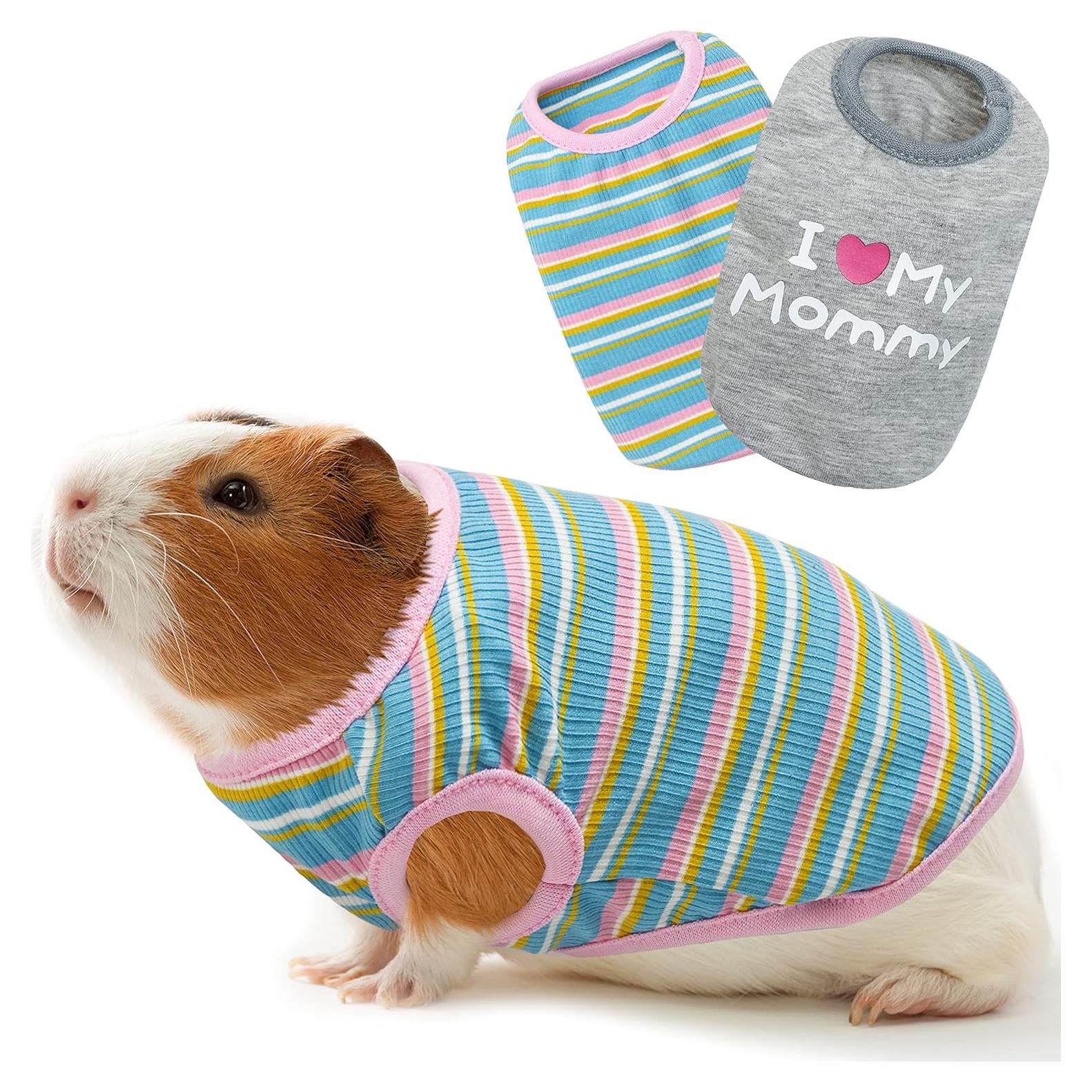 Ropa para Cobayas ALUZAEMO - Paquete de 2 Camisetas Suaves