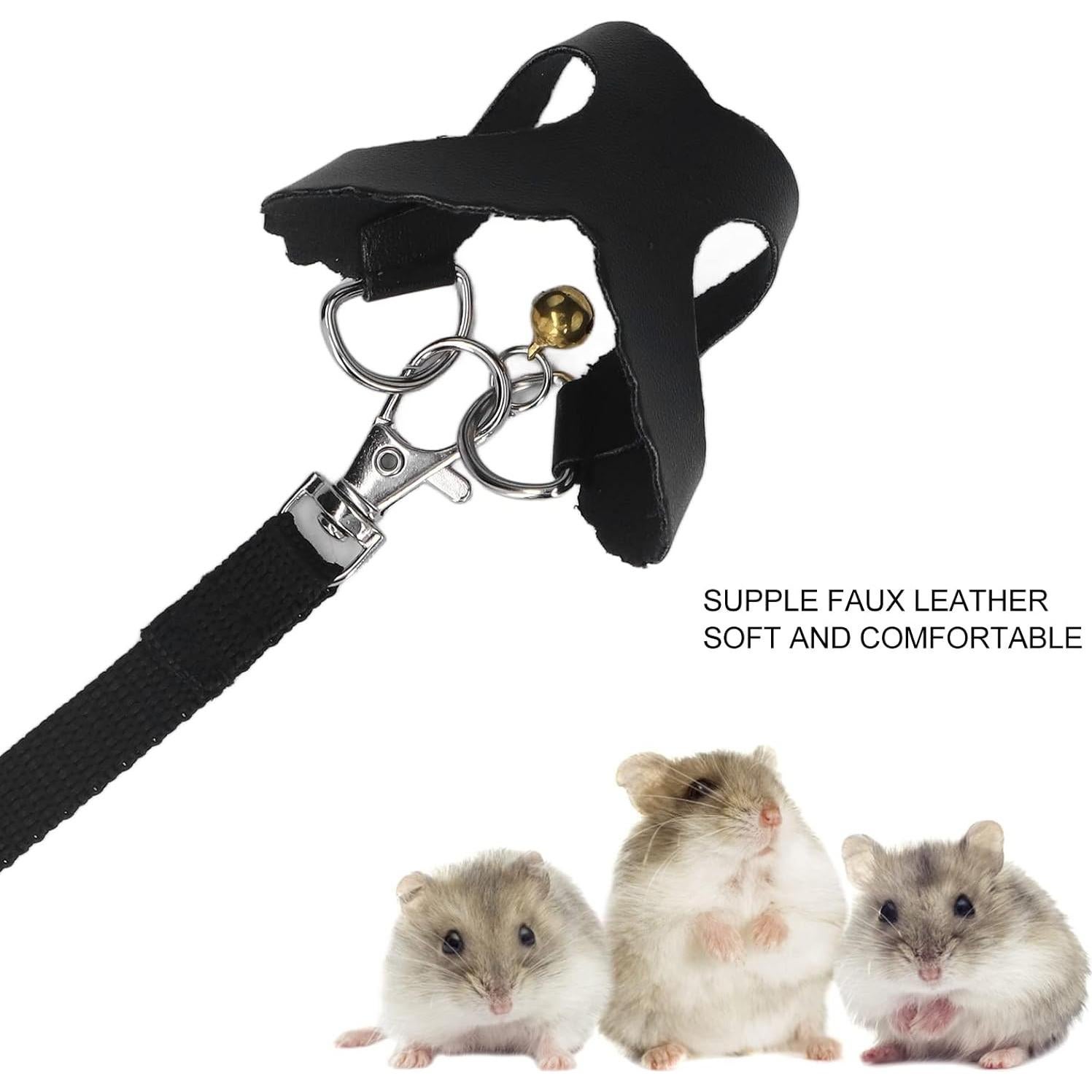 Conjunto Arnés y Correa para Hámster Boloramo - 3 Tamaños