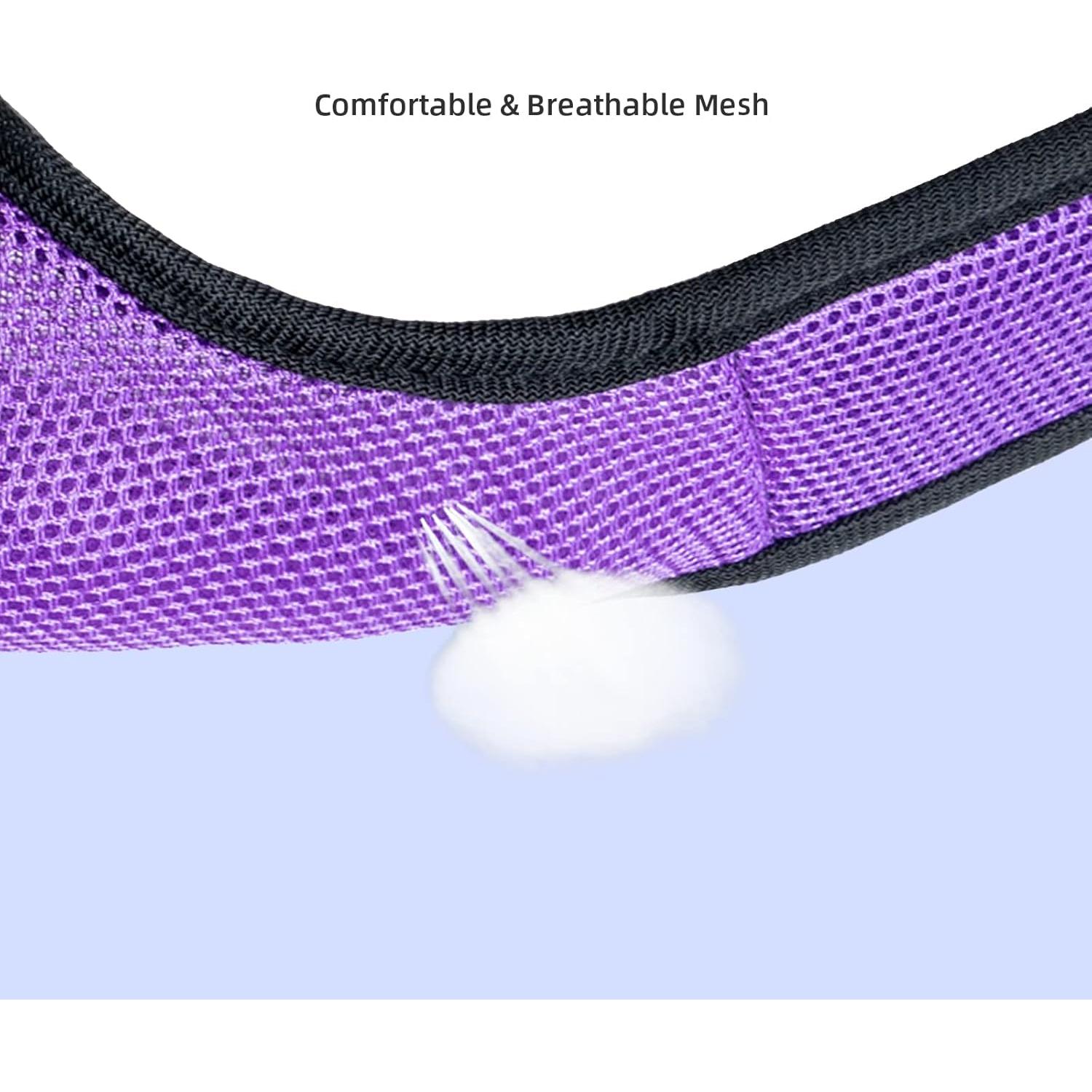 Arnés Suave Ajustable Niteangel para Conejos Grande Púrpura