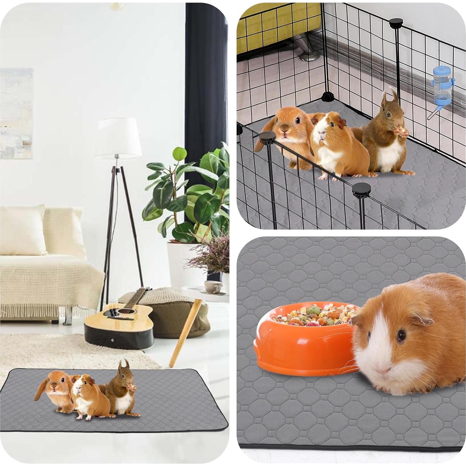 Forros de jaula para conejillos de indias LWYMX 61x119cm 2 unidades