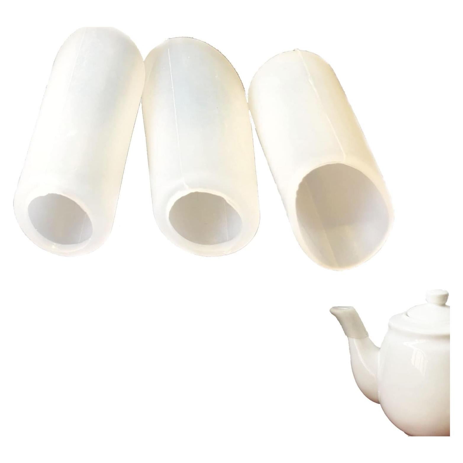 Funda de pico de tetera de silicona Airuich 3pcs Blanco