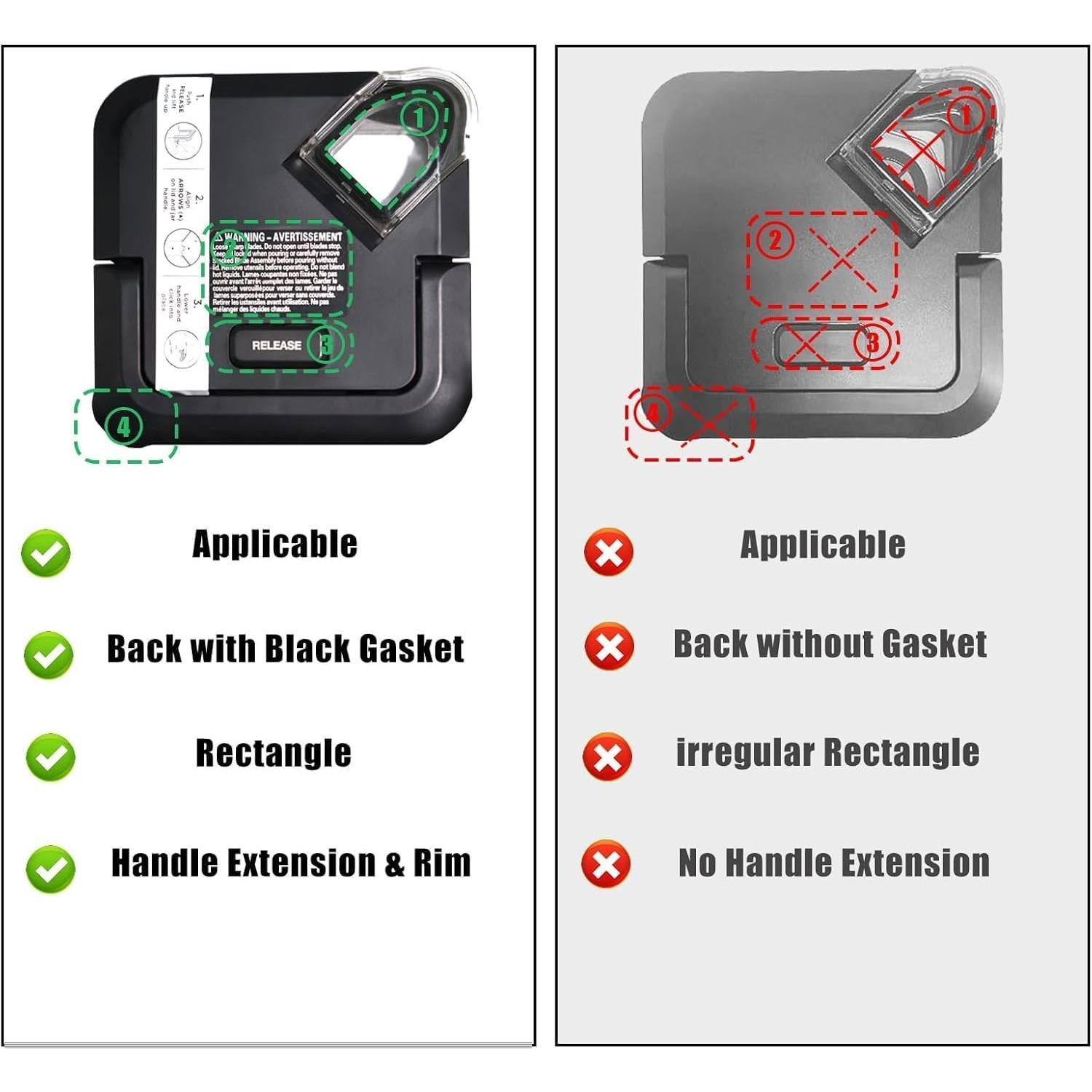 Tapa de Reemplazo para Licuadora Ninja 72 oz - Vofiiln