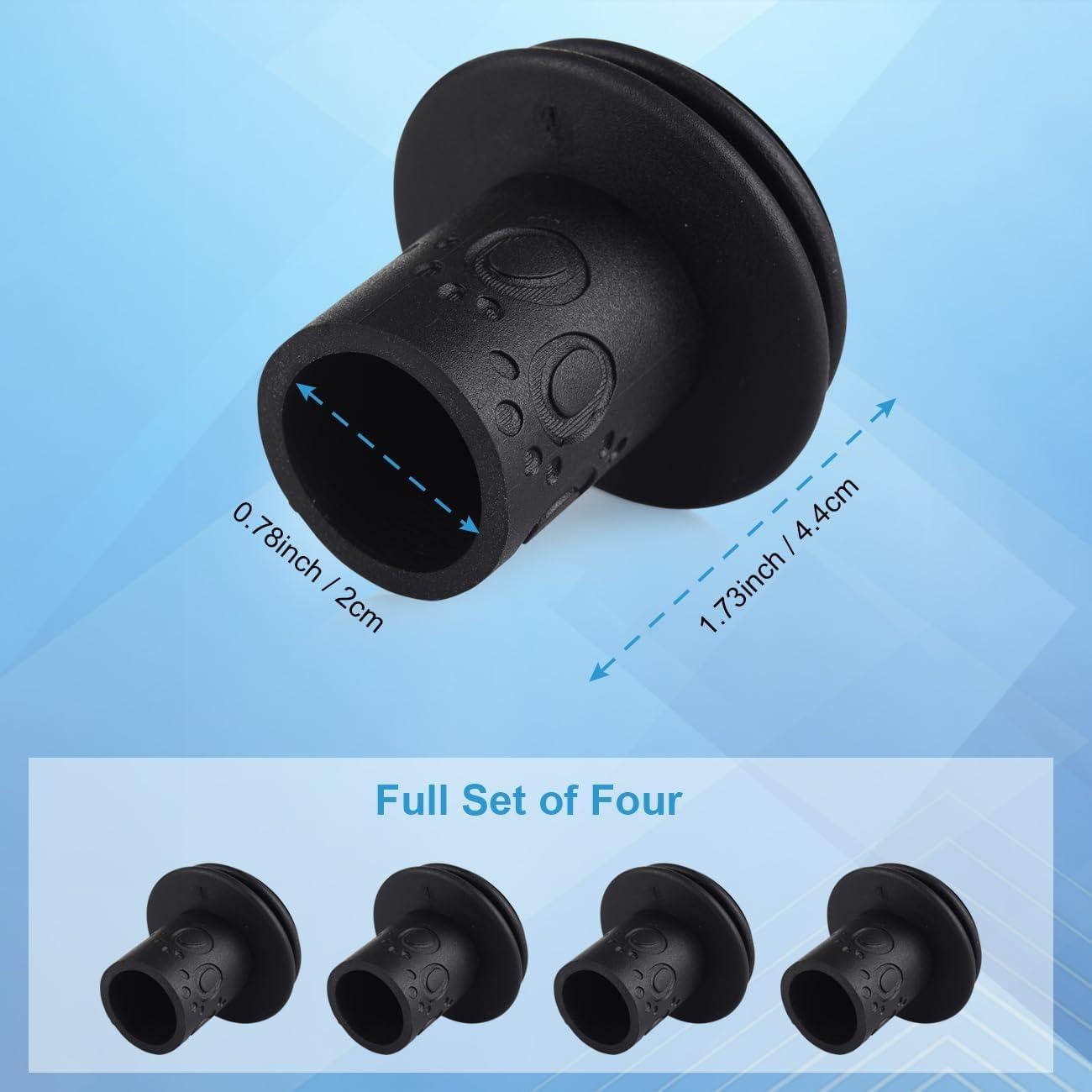 Tapas de Desagüe para RV Safoner - 4 Piezas Protección Goma