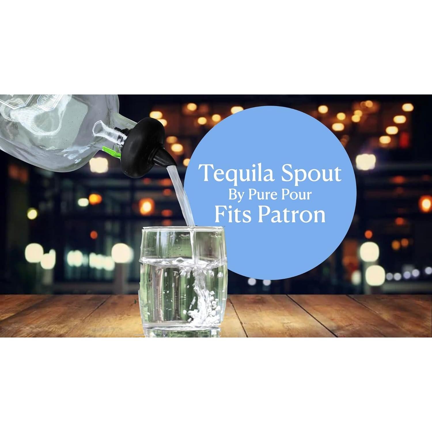 Vertedor de Tequila Pure Pour - Antigoteo para Botellas Acampanadas