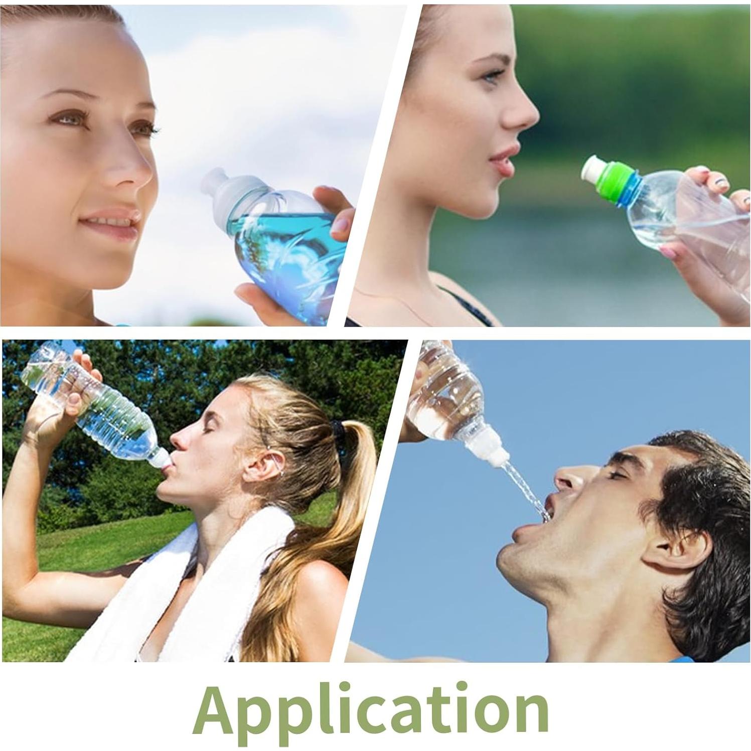 50 Tapas de Reemplazo Push Pull Hiyoo 28mm Plástico Blanco